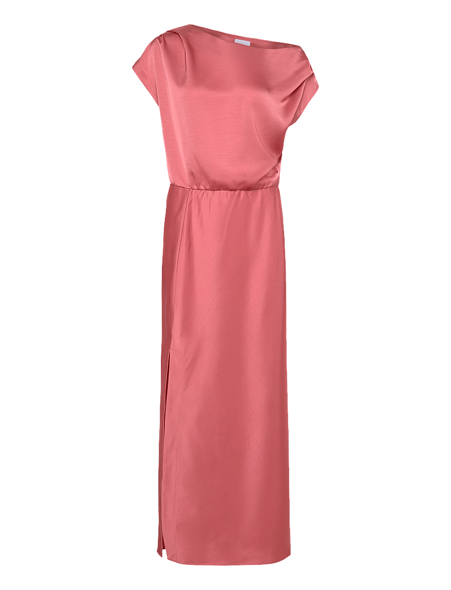 Dante6 - Dante6-Epic off-shoulder satin maxi dress - Õhtukleidid - coral blush - 1