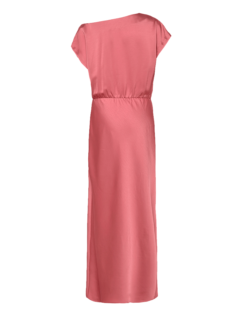 Dante6 - Dante6-Epic off-shoulder satin maxi dress - sukienki wieczorowe - coral blush - 2