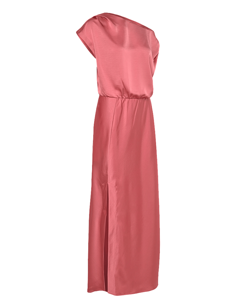 Dante6 - Dante6-Epic off-shoulder satin maxi dress - sukienki wieczorowe - coral blush - 3