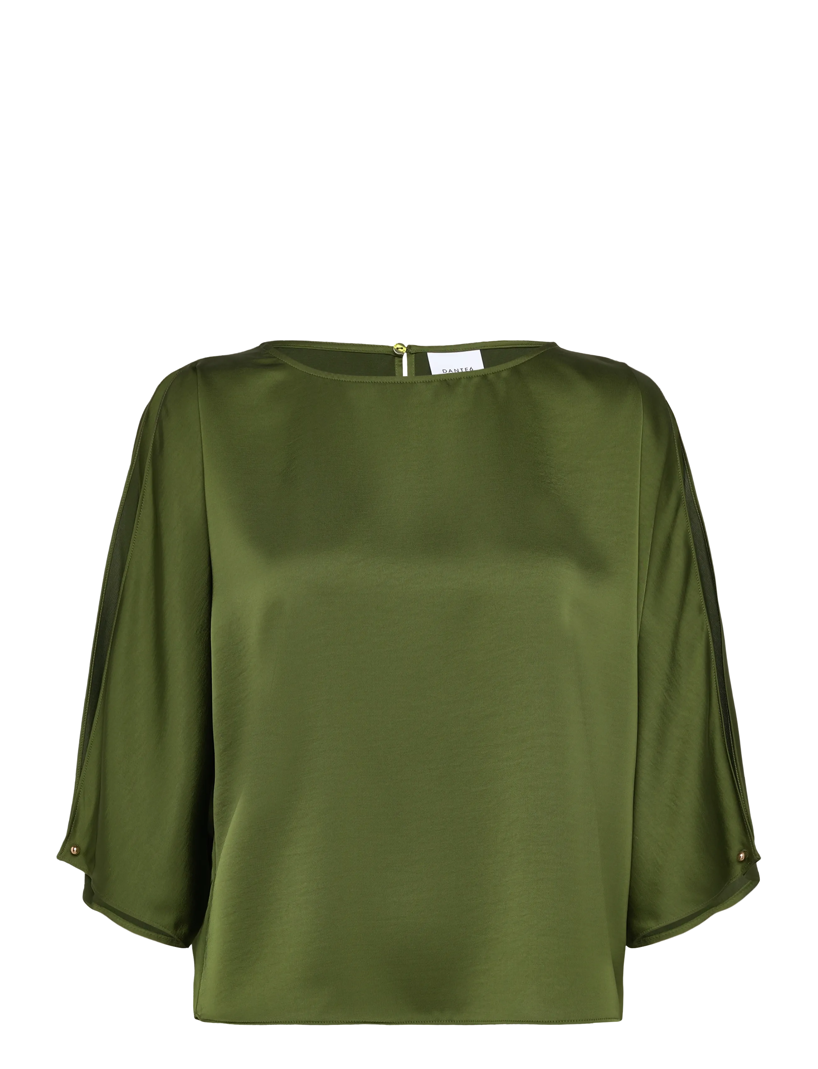 Dante6 Dante6-Risette flowing satin top - Mode trends - BASIL GREEN / green