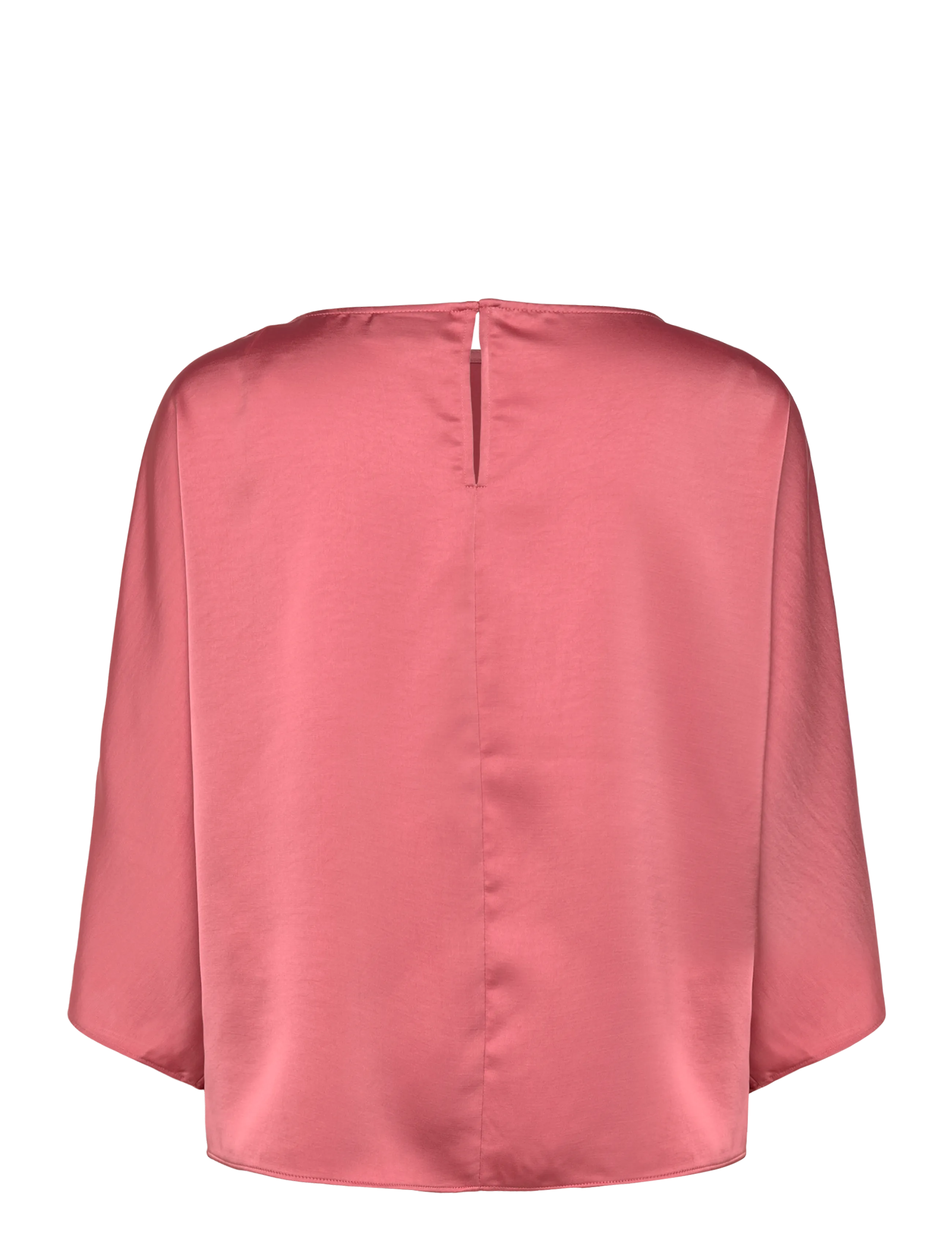 Dante6 - Dante6-Risette flowing satin top - kortærmede bluser - coral blush - 2