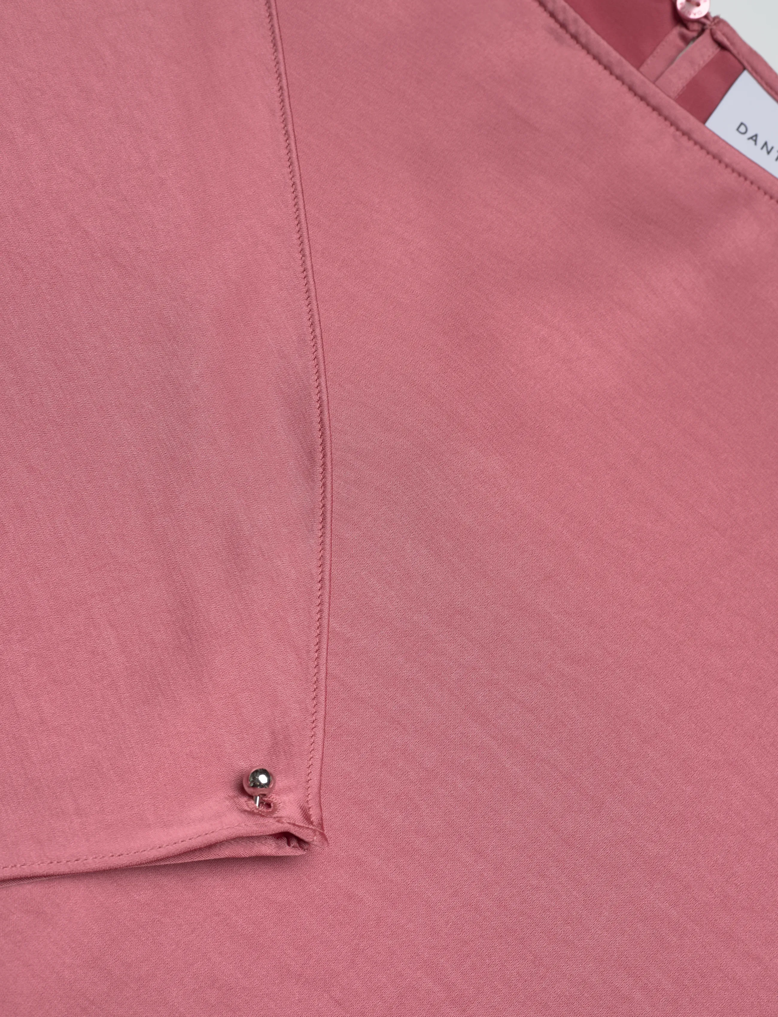 Dante6 - Dante6-Risette flowing satin top - kortærmede bluser - coral blush - 5