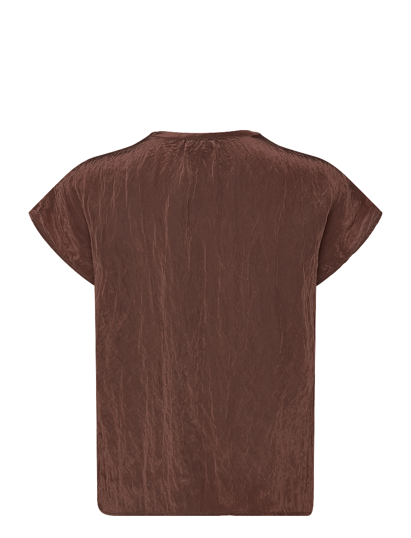 Dante6 - Dante6-Rover detailed top - kurzämlige blusen - chocolate brown - 2