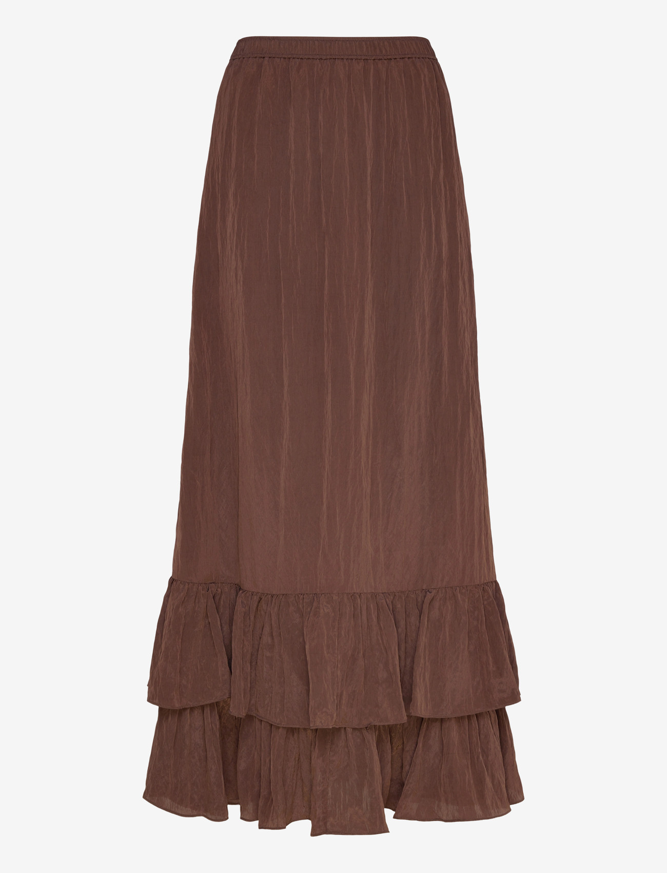 Dante6 - Dante6-Elohim volant maxi skirt - maxi nederdele - chocolate brown - 0