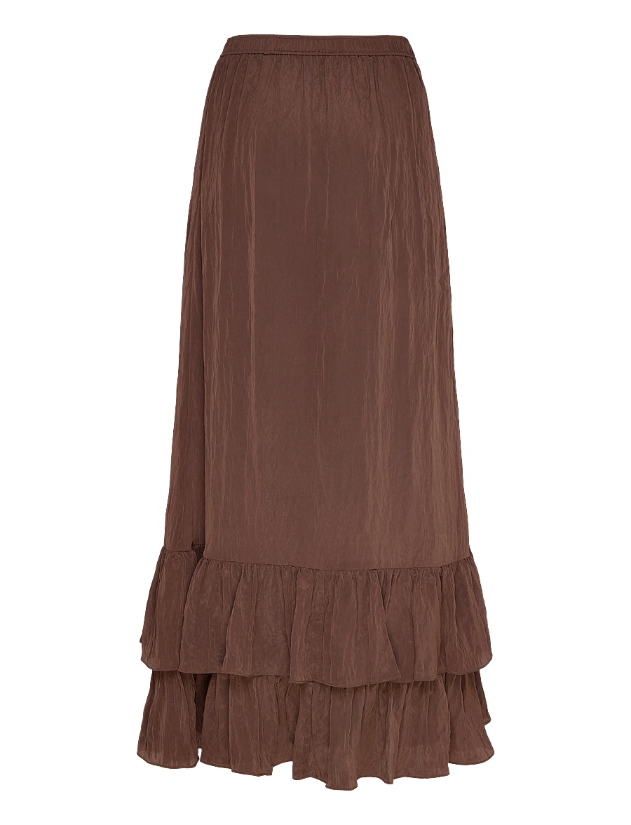 Dante6 - Dante6-Elohim volant maxi skirt - maksiseelikud - chocolate brown - 2