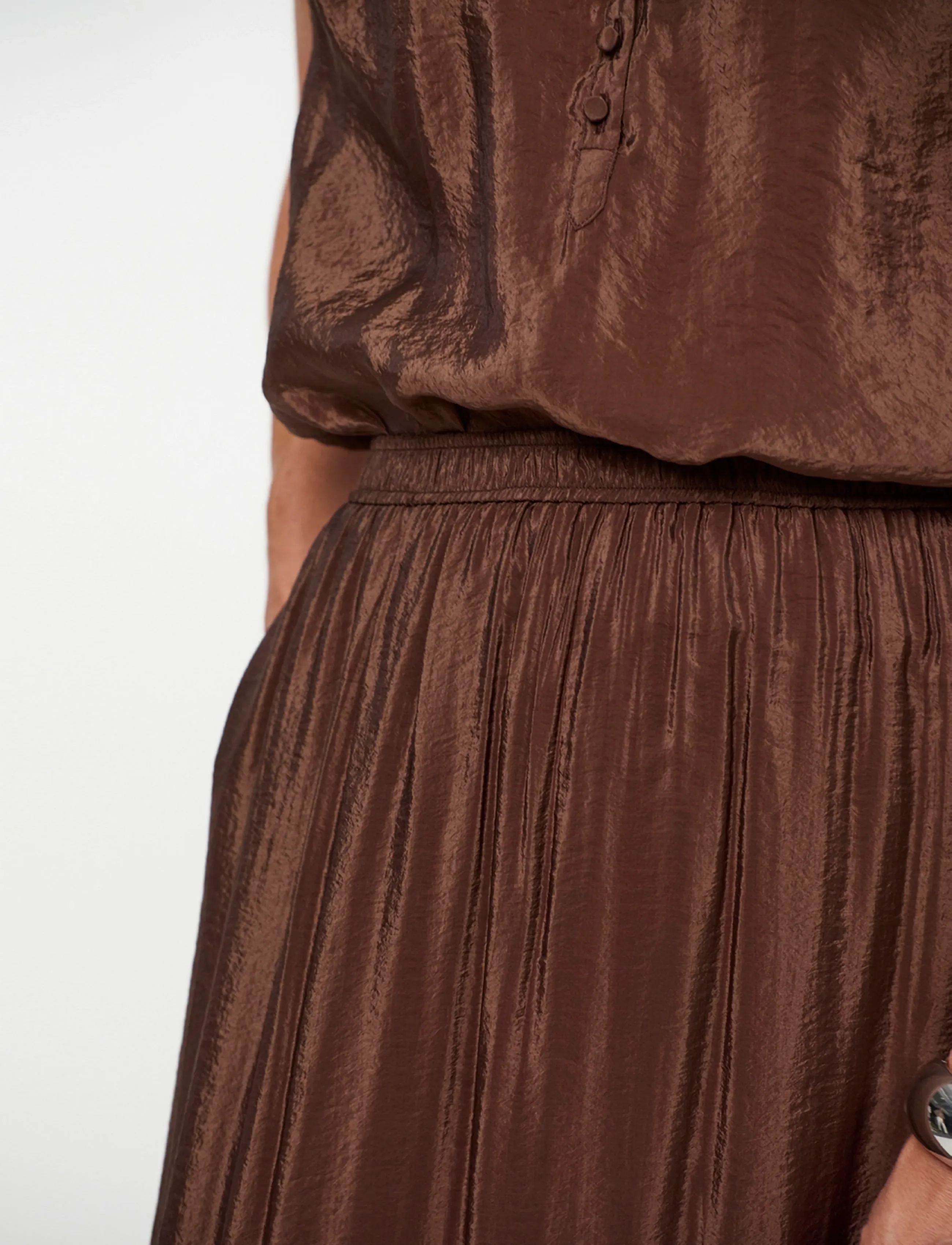 Dante6 - Dante6-Elohim volant maxi skirt - maksiseelikud - chocolate brown - 3