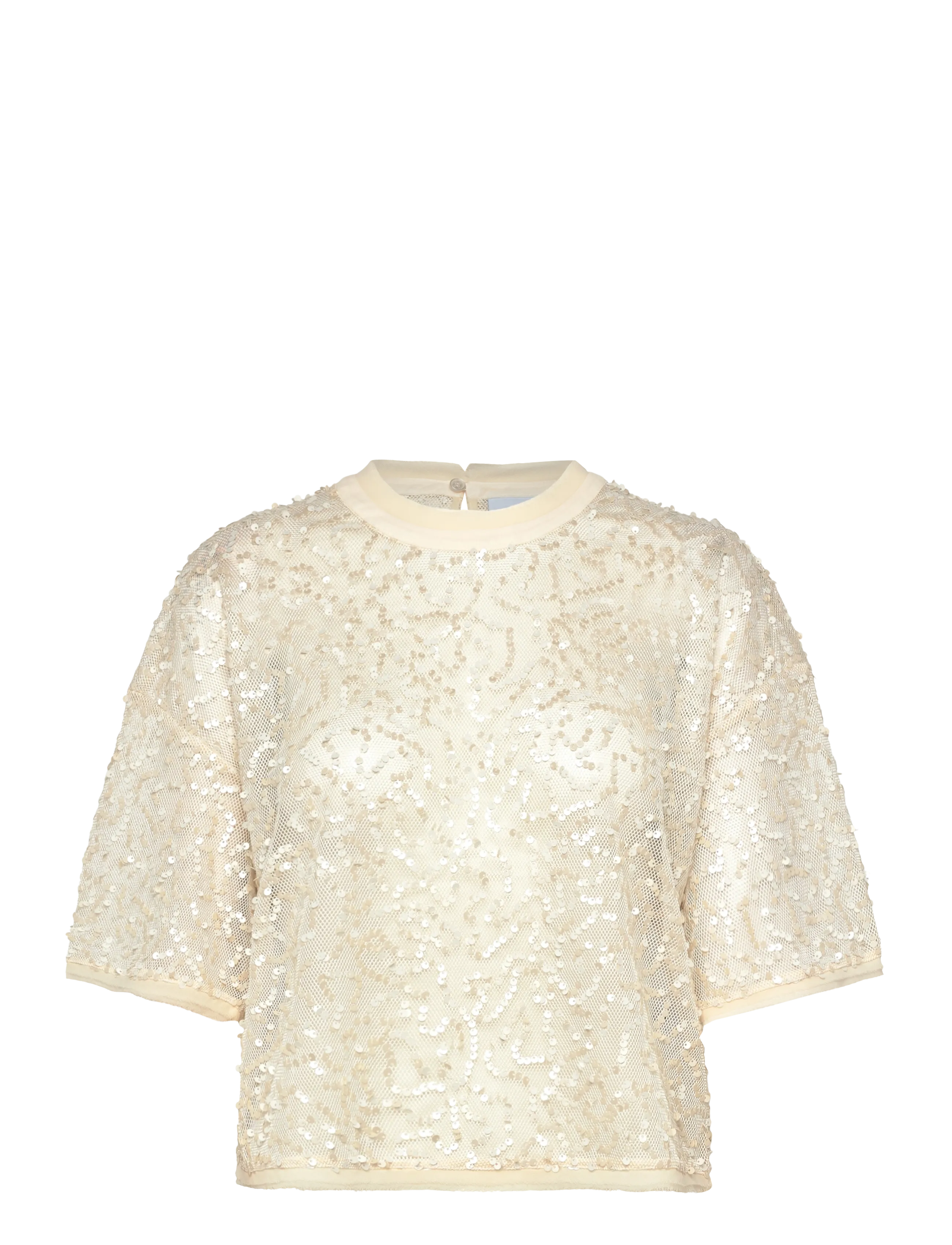 DANTE6 Dante6-Zaira Sequins Net Oberteil Cream - 38 - Damen
