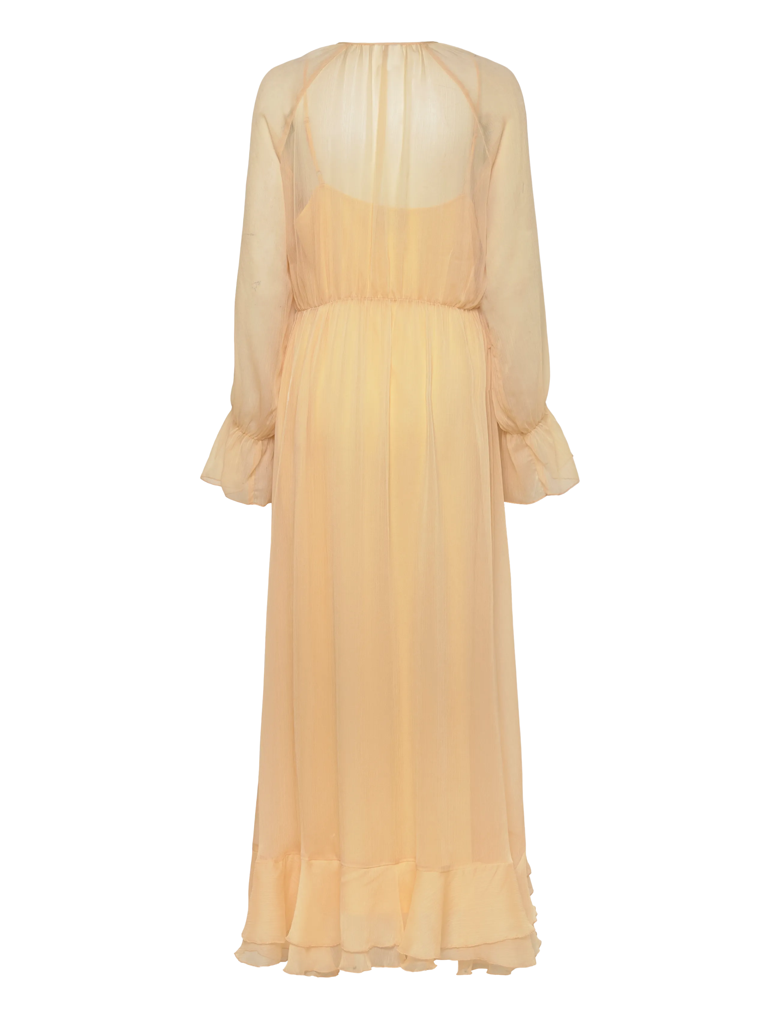 Dante6 - Dante6-Elivia chiffon maxi dress - maxi kjoler - butter yellow - 2