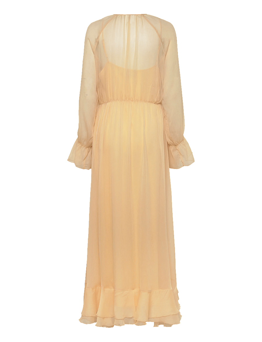 Dante6 - Dante6-Elivia chiffon maxi dress - maxi kjoler - butter yellow - 2