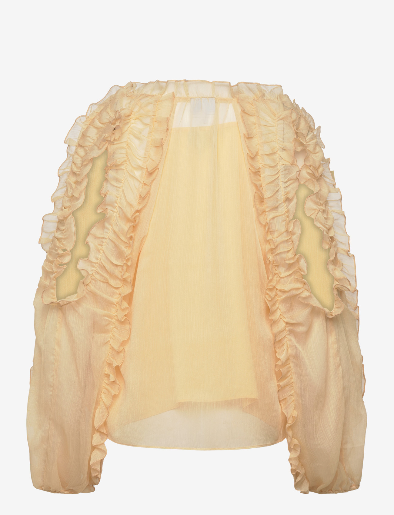 Dante6 - Dante6-Harmony boho chiffon top - langærmede bluser - butter yellow - 2