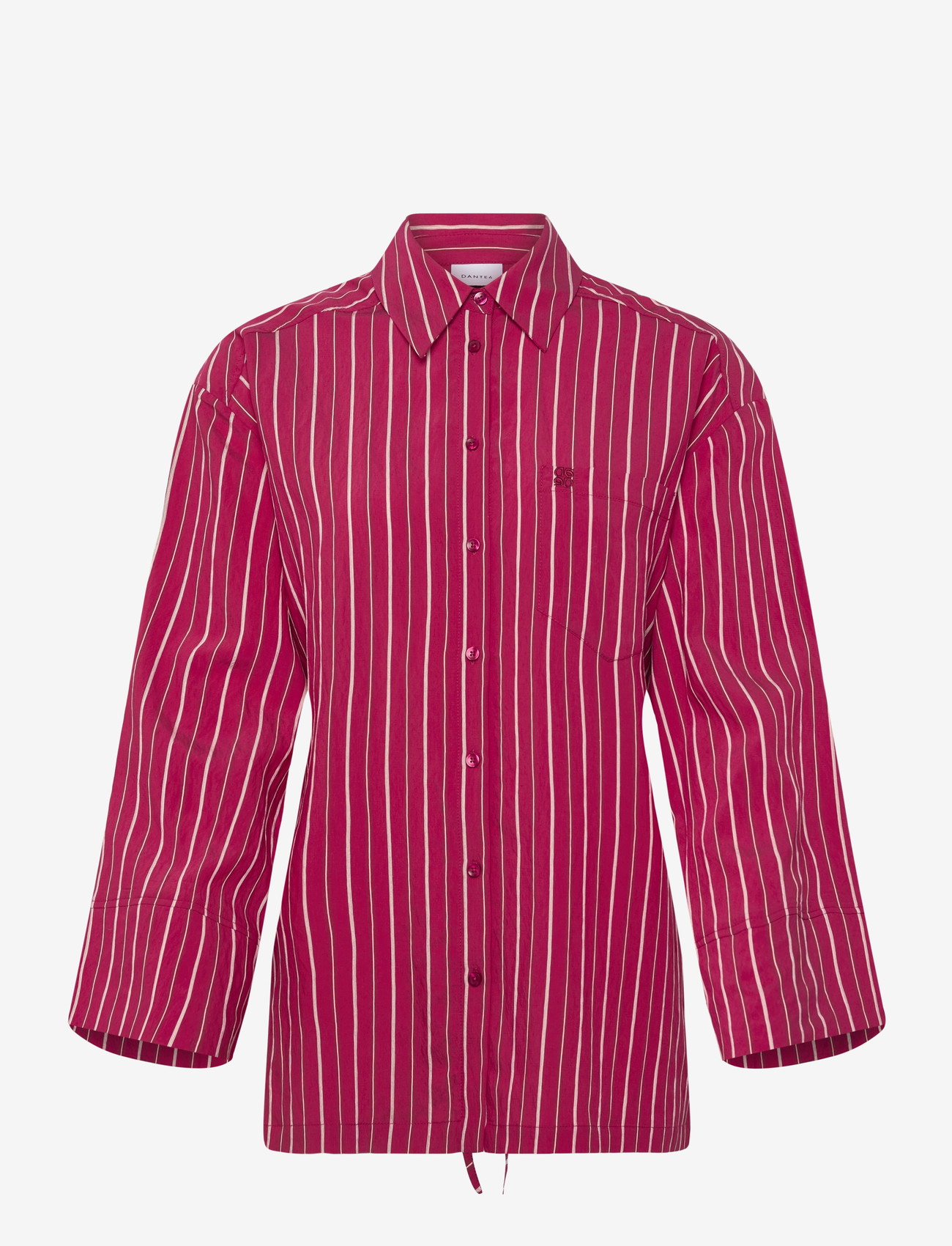 Dante6 - Dante6-Lise striped relaxed  shirt - koszule z długimi rękawami - pomegranate red - 1