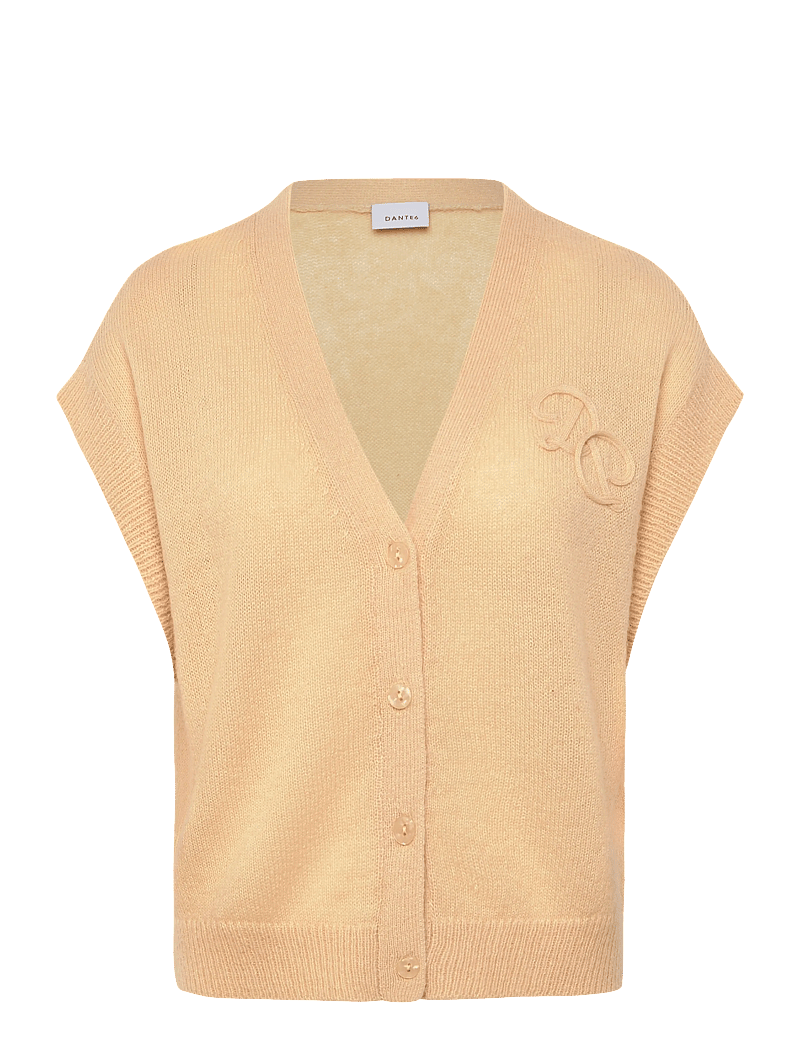 Dante6 - Dante6-Zyra short sleeve cardigan - cardigans - butter yellow - 1