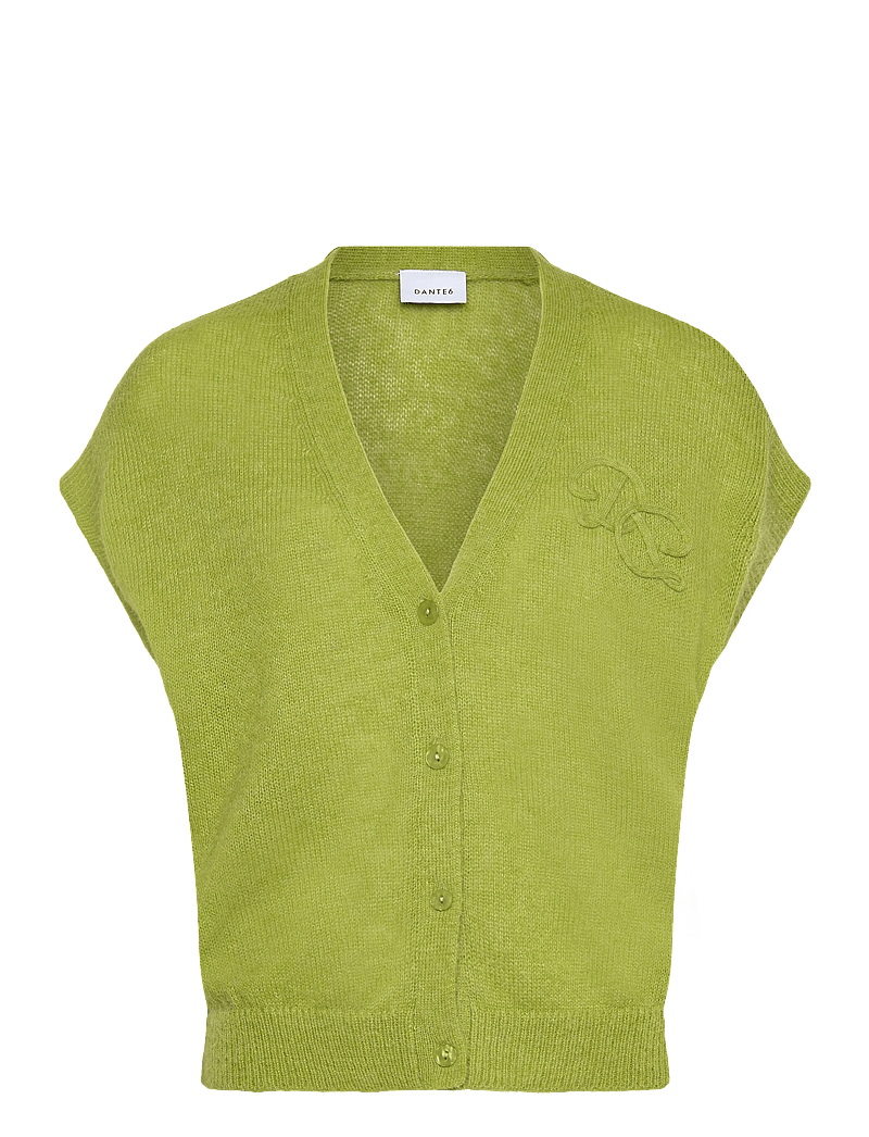 Dante6 - Dante6-Zyra short sleeve cardigan - kardiganid - green lush - 0