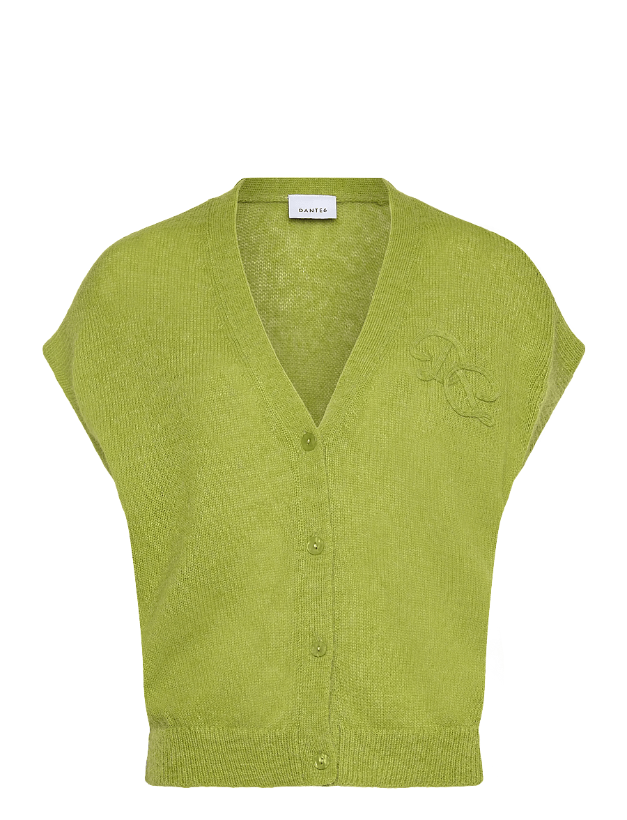 Dante6 - Dante6-Zyra short sleeve cardigan - cardigans - green lush - 1