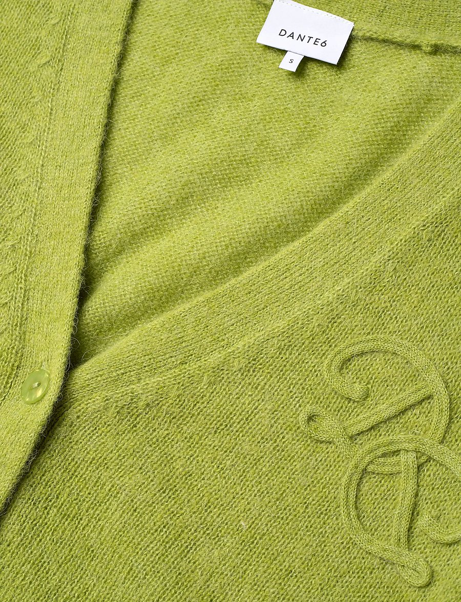 Dante6 - Dante6-Zyra short sleeve cardigan - cardigans - green lush - 5