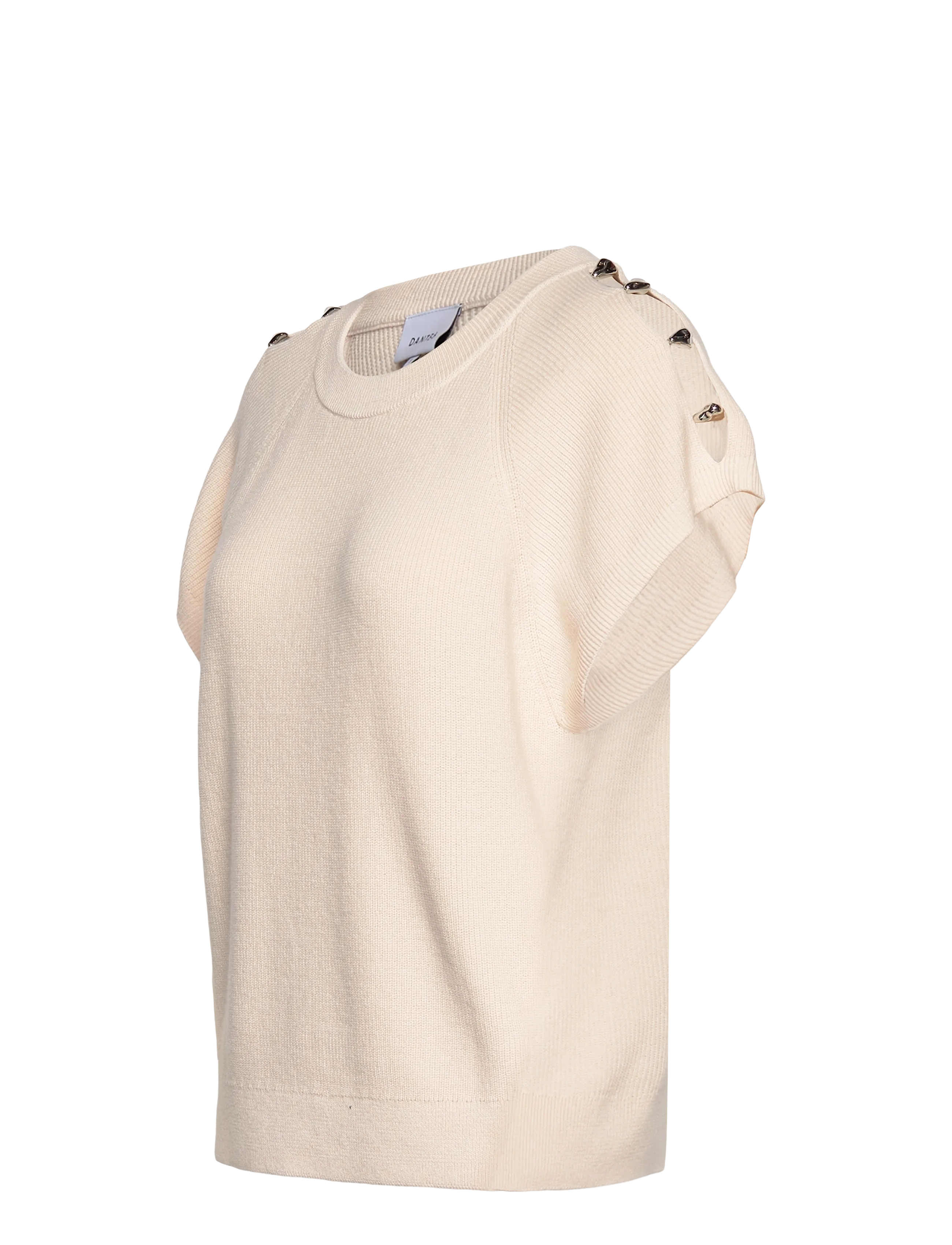 Dante6 - Dante6-Seattle beaded sweater - pullover - butter cream - 3