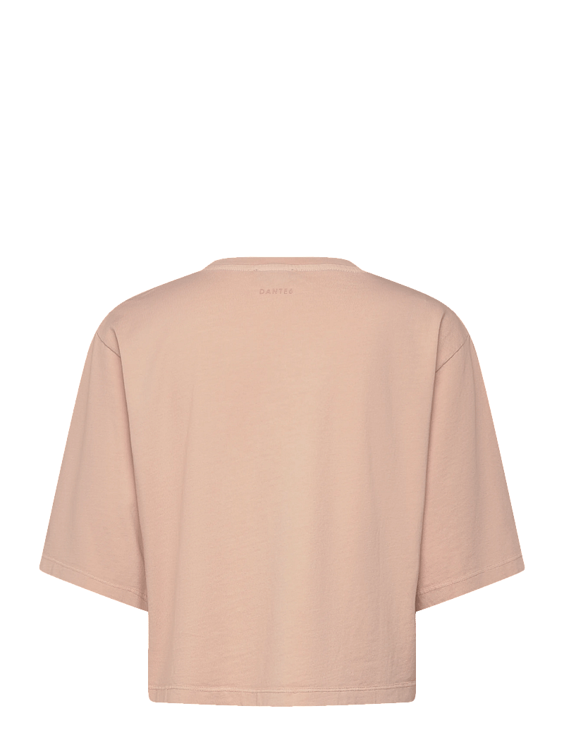 Dante6 - Dante6-Maimu loose fit cropped logo tee - crop tops - pink shell - 2