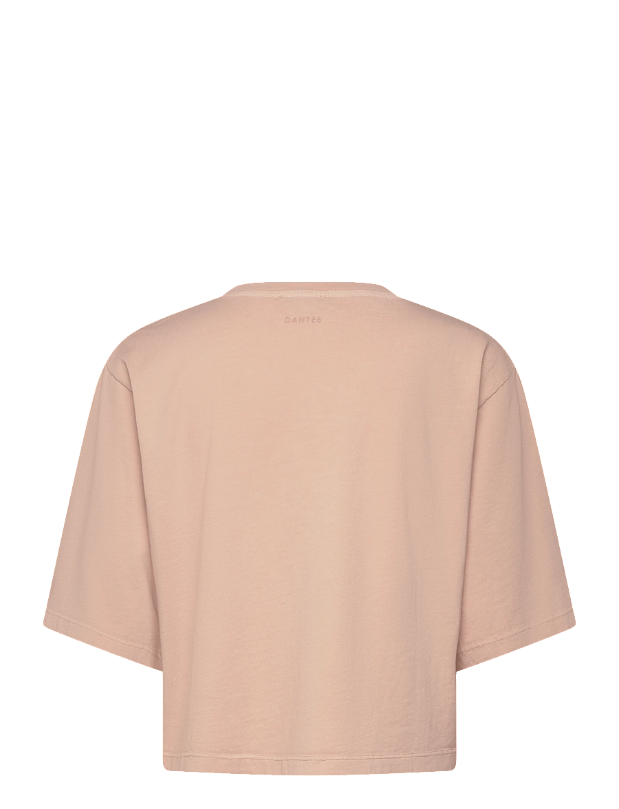 Dante6 - Dante6-Maimu loose fit cropped logo tee - crop tops - pink shell - 2