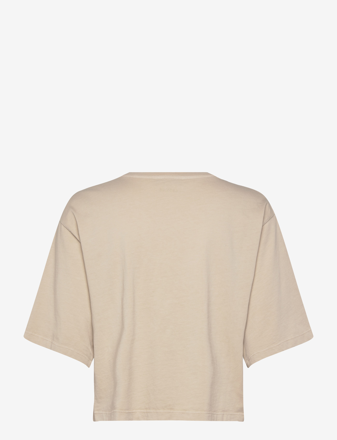 Dante6 - Dante6-Maimu loose fit cropped logo tee - crop tops - porcelain beige - 1