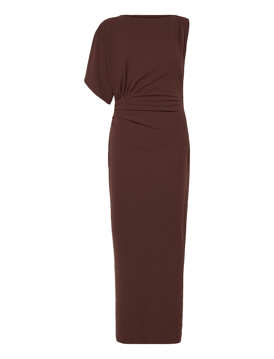 Dante6 - Dante6-Aliki asymmetrical maxi dress - abendkleider - chocolate brown - 1