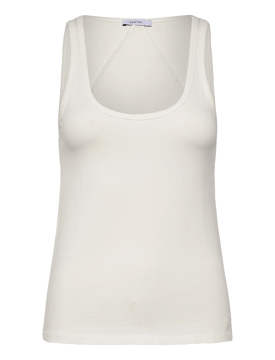 Dante6 - Dante6-Cobee scoopneck tanktop - tanktops - milk white - 1