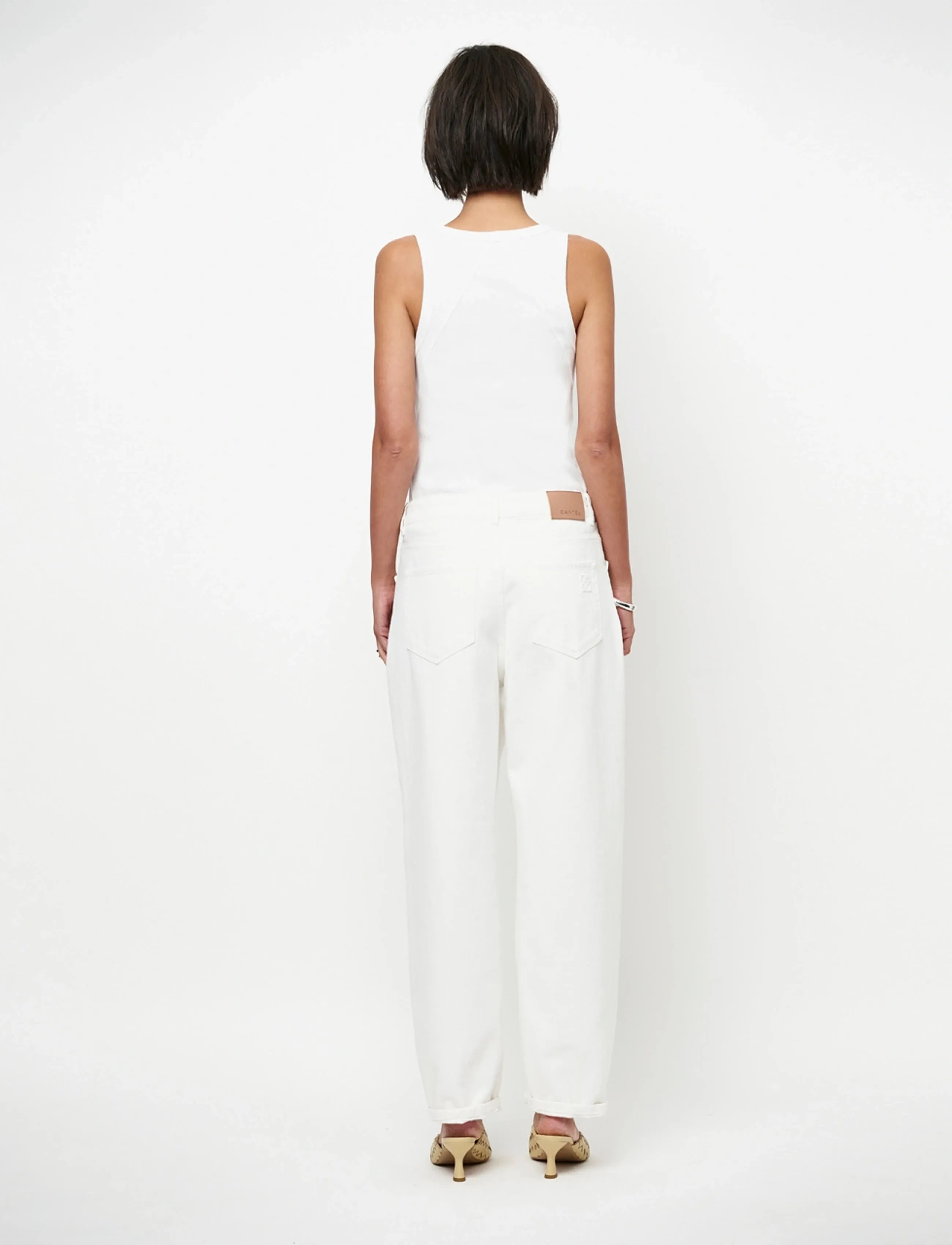 Dante6 - Dante6-Cobee scoopneck tanktop - tanktops - milk white - 4