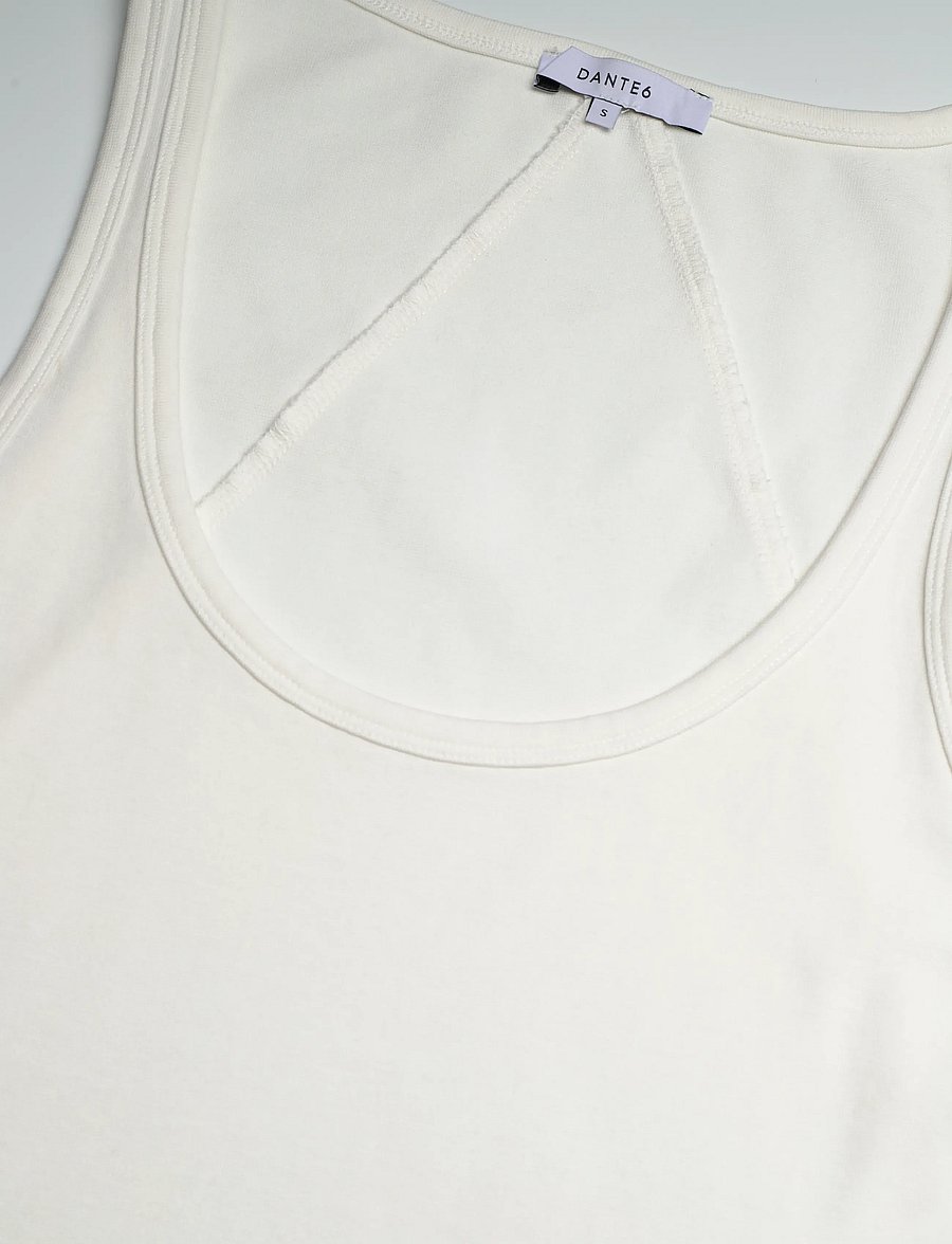 Dante6 - Dante6-Cobee scoopneck tanktop - tanktops - milk white - 5