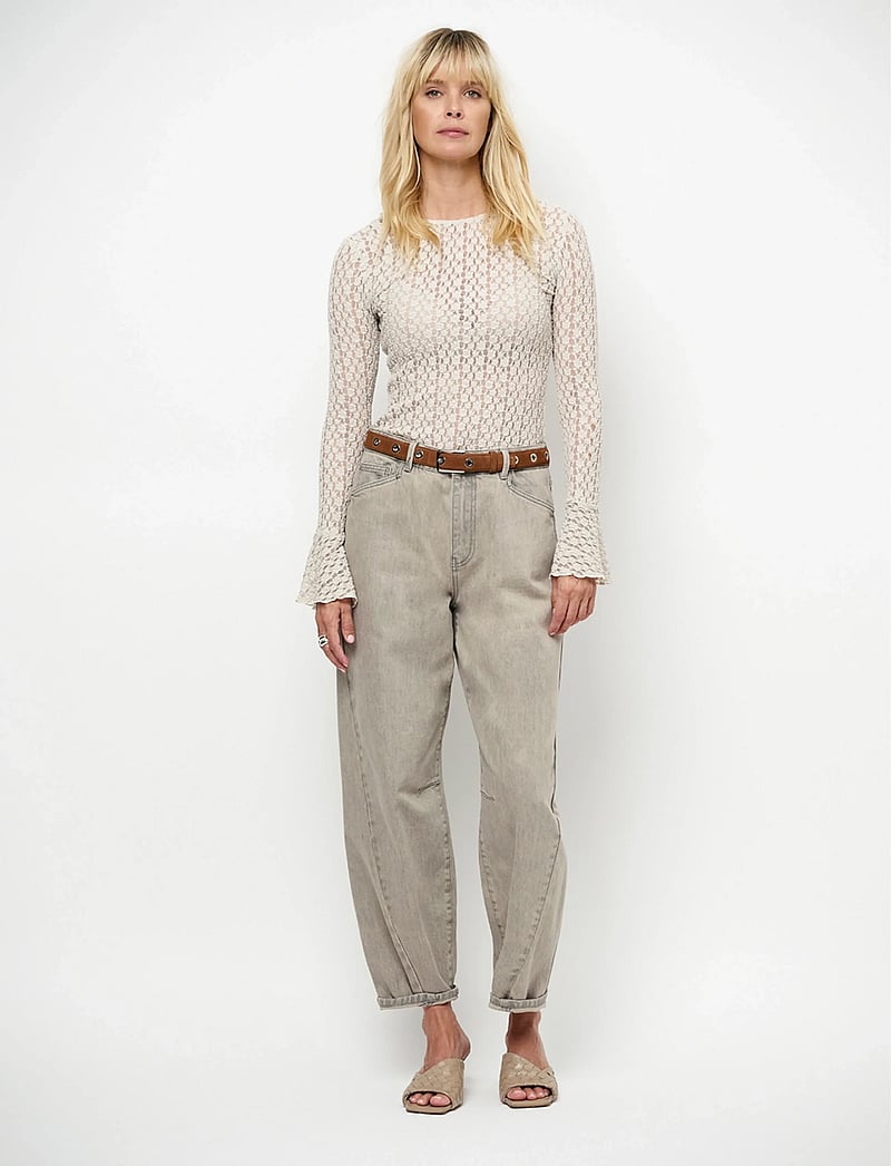 Dante6 - Dante6-Babette eyelet suede belt - midjebelter - cognac - 0