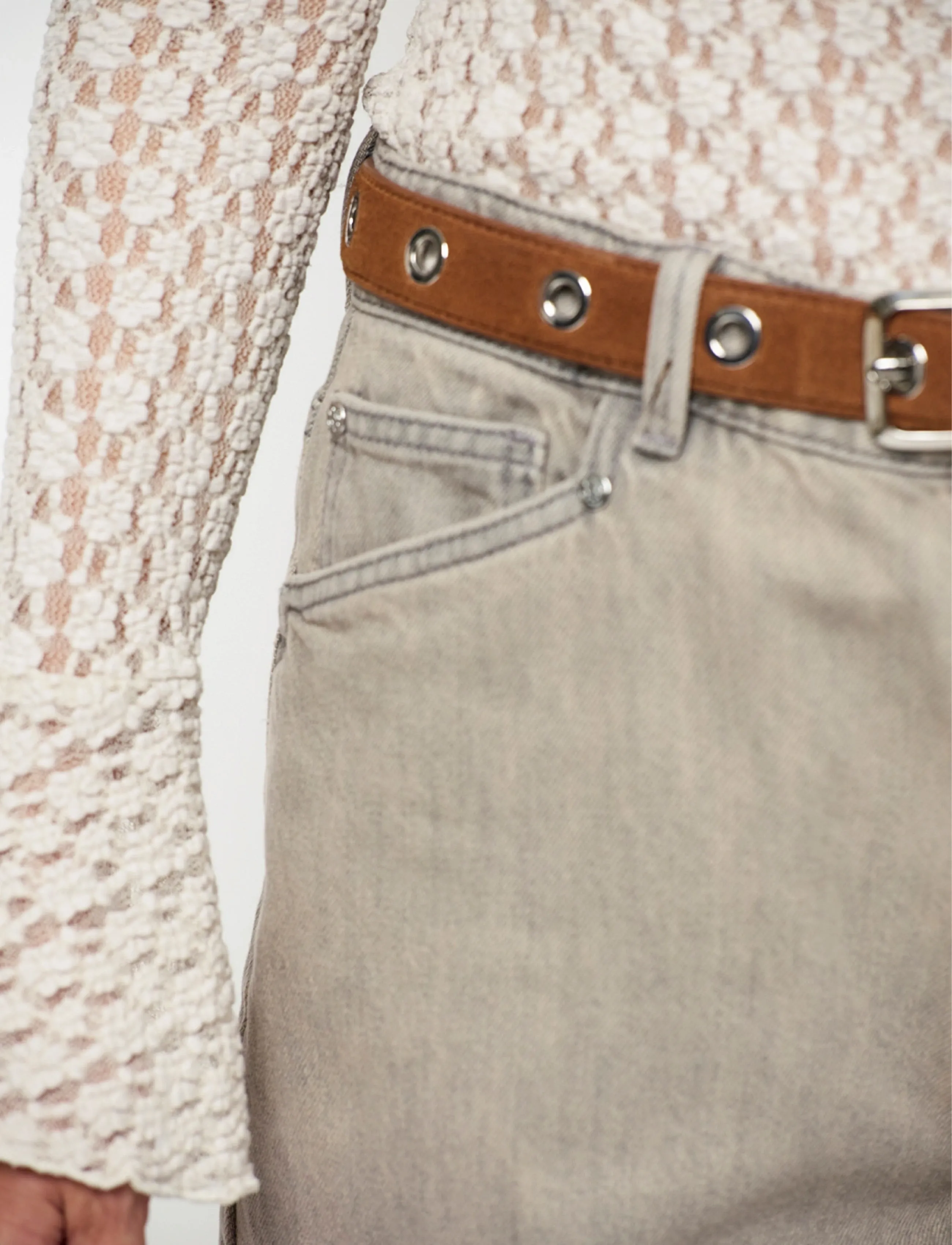 Dante6 - Dante6-Babette eyelet suede belt - bælter til taljen - cognac - 4