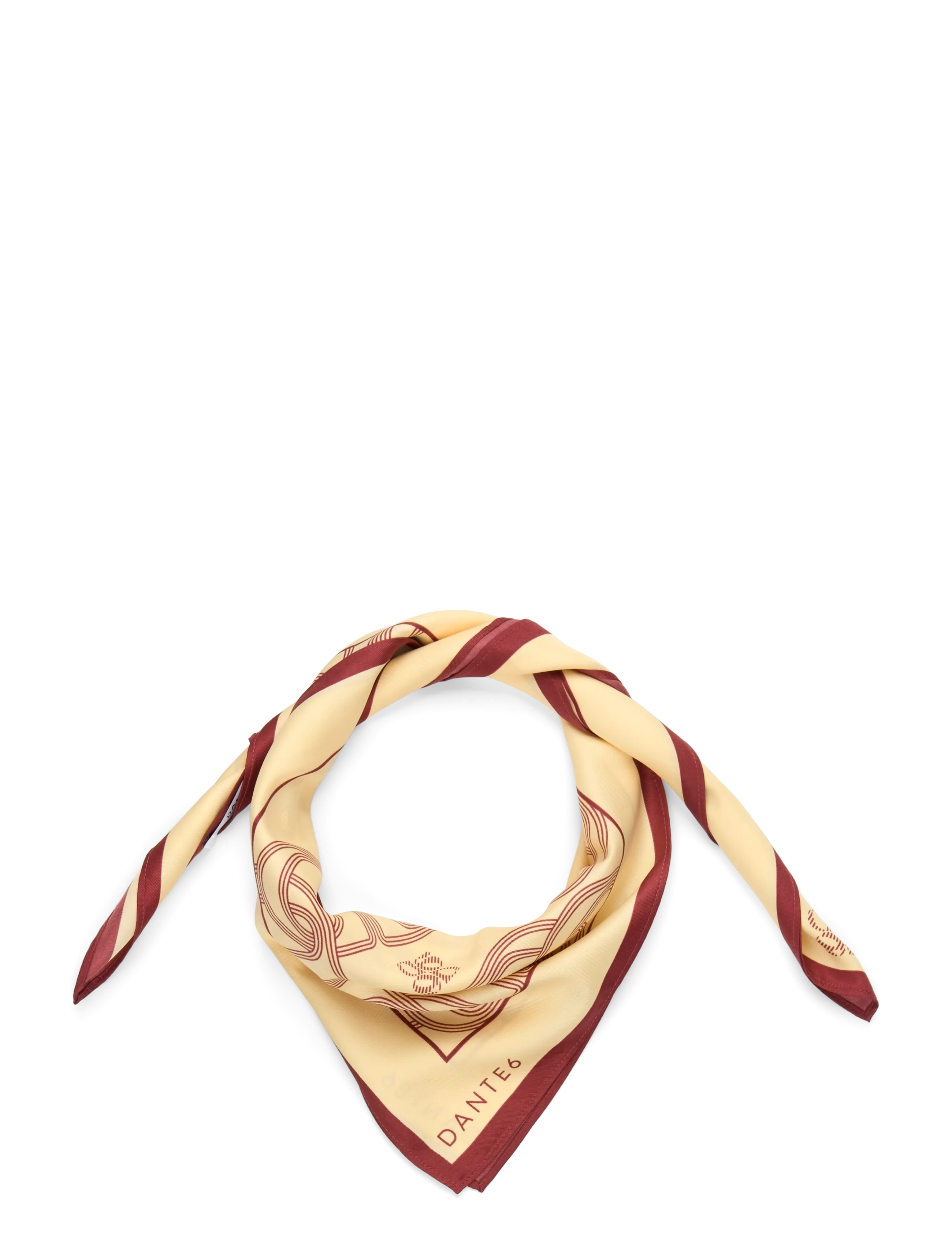 DANTE6 Dante6-Monogram Schal Gelb - One Size - Damen