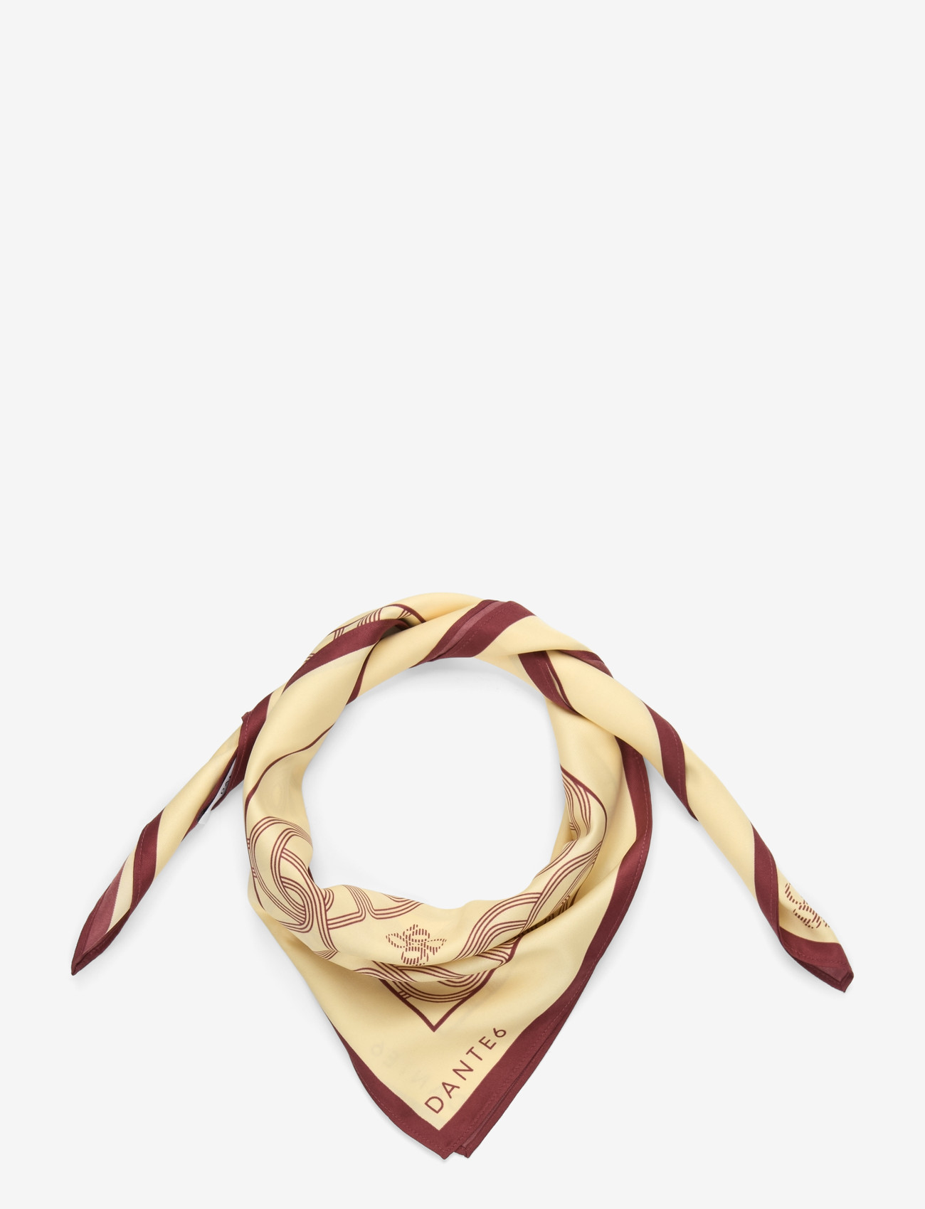 Dante6 - Dante6-Monogram scarf - lightweight scarves - butter yellow - 1