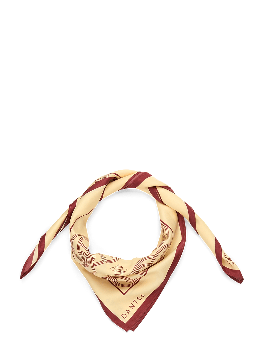 Dante6 - Dante6-Monogram scarf - alltags-style - butter yellow - 1