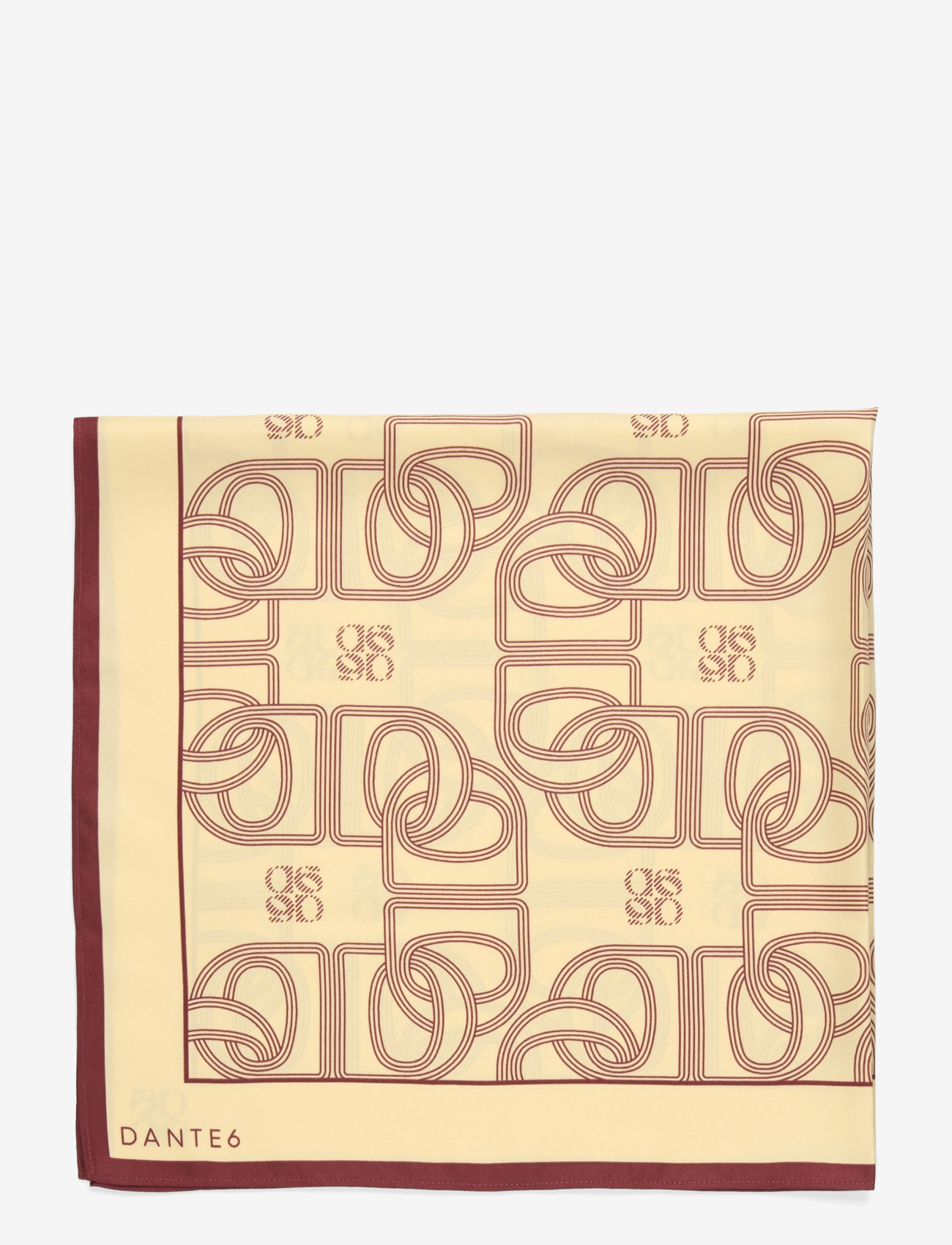 Dante6 - Dante6-Monogram scarf - lightweight scarves - butter yellow - 2