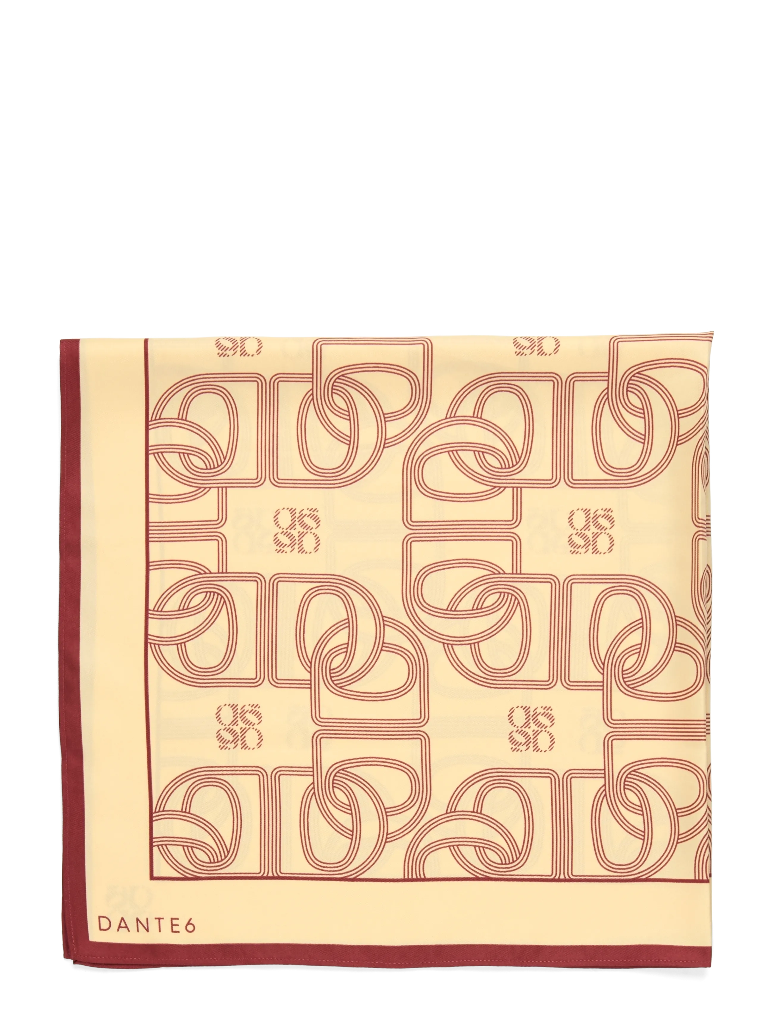 Dante6 - Dante6-Monogram scarf - lightweight scarves - butter yellow - 2