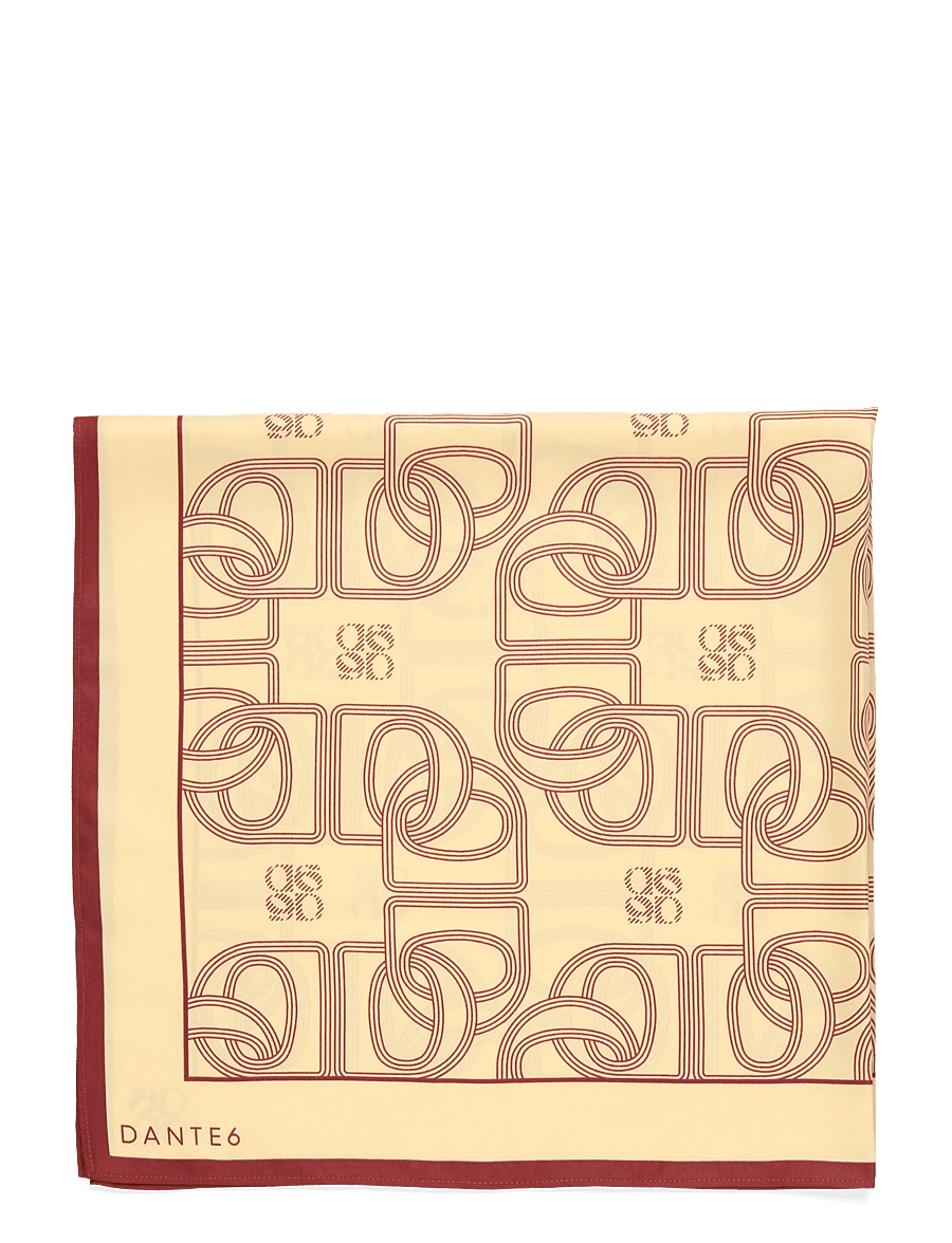 Dante6 - Dante6-Monogram scarf - alltags-style - butter yellow - 2