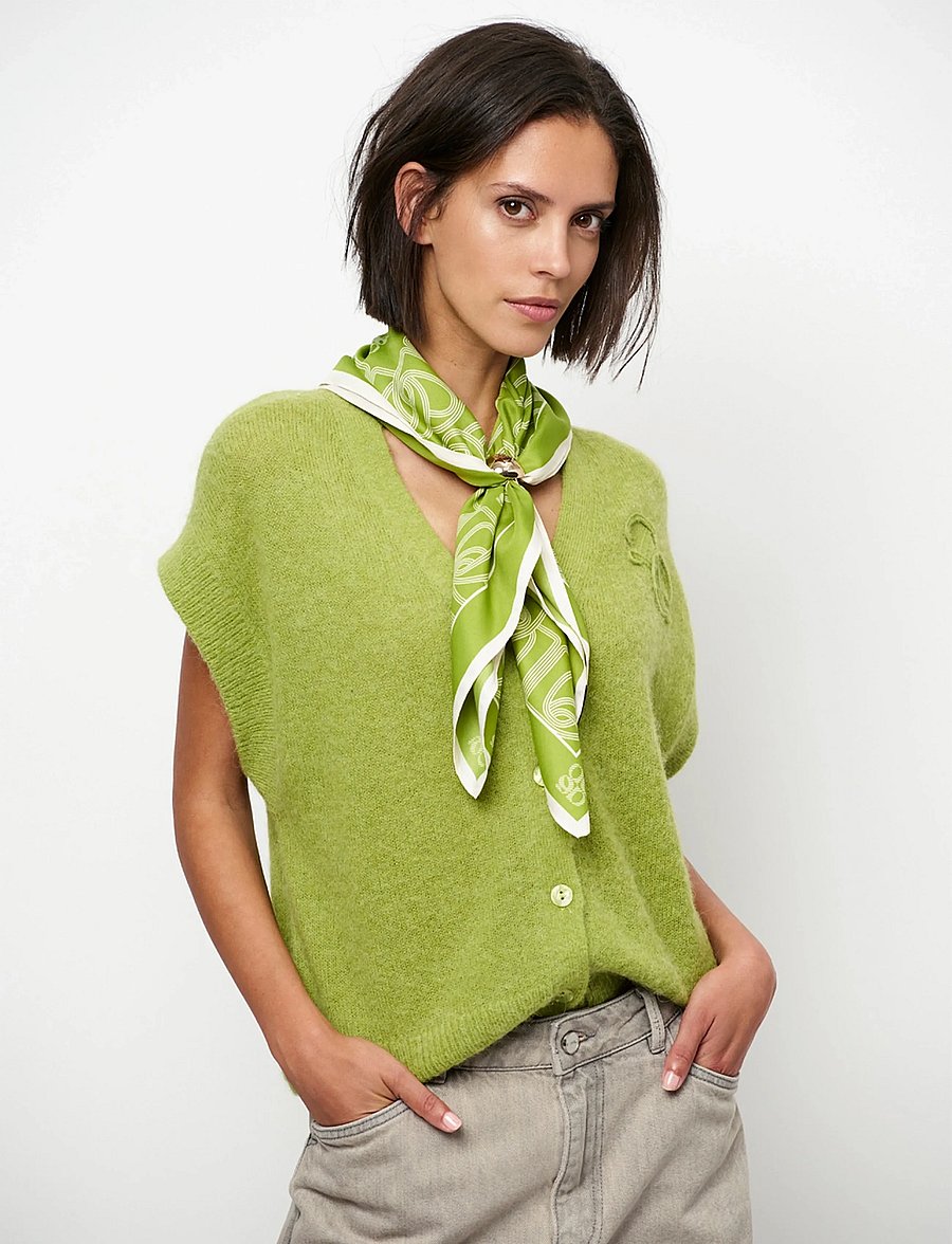 Dante6 - Dante6-Monogram scarf - alltags-style - butter yellow - 3