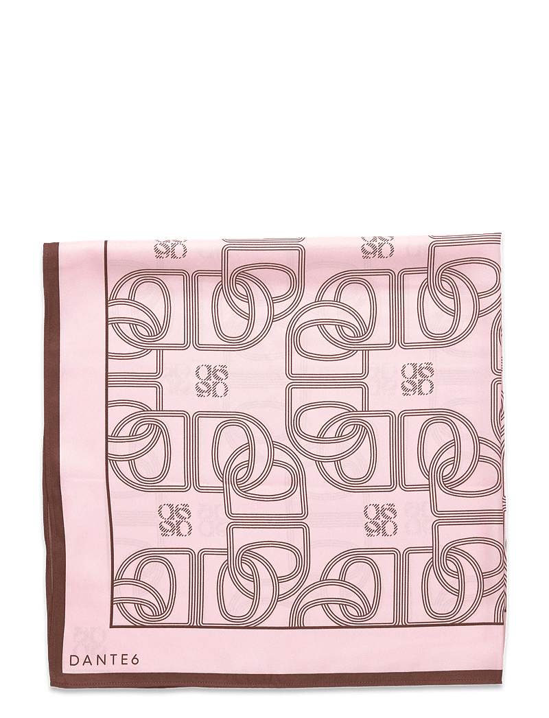Dante6 - Dante6-Monogram scarf - alltags-style - pink shell - 2