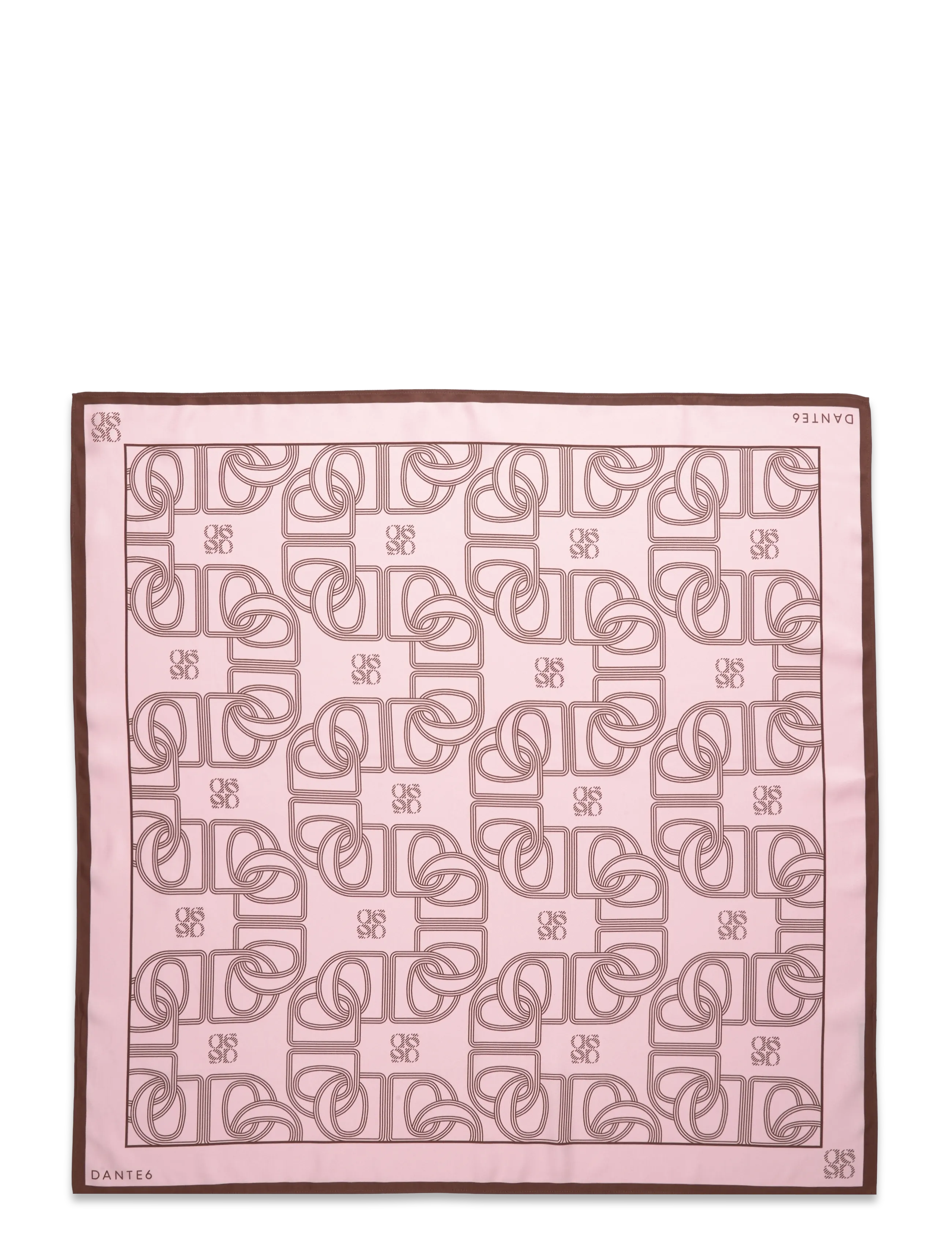 Dante6 - Dante6-Monogram scarf - alltags-style - pink shell - 3