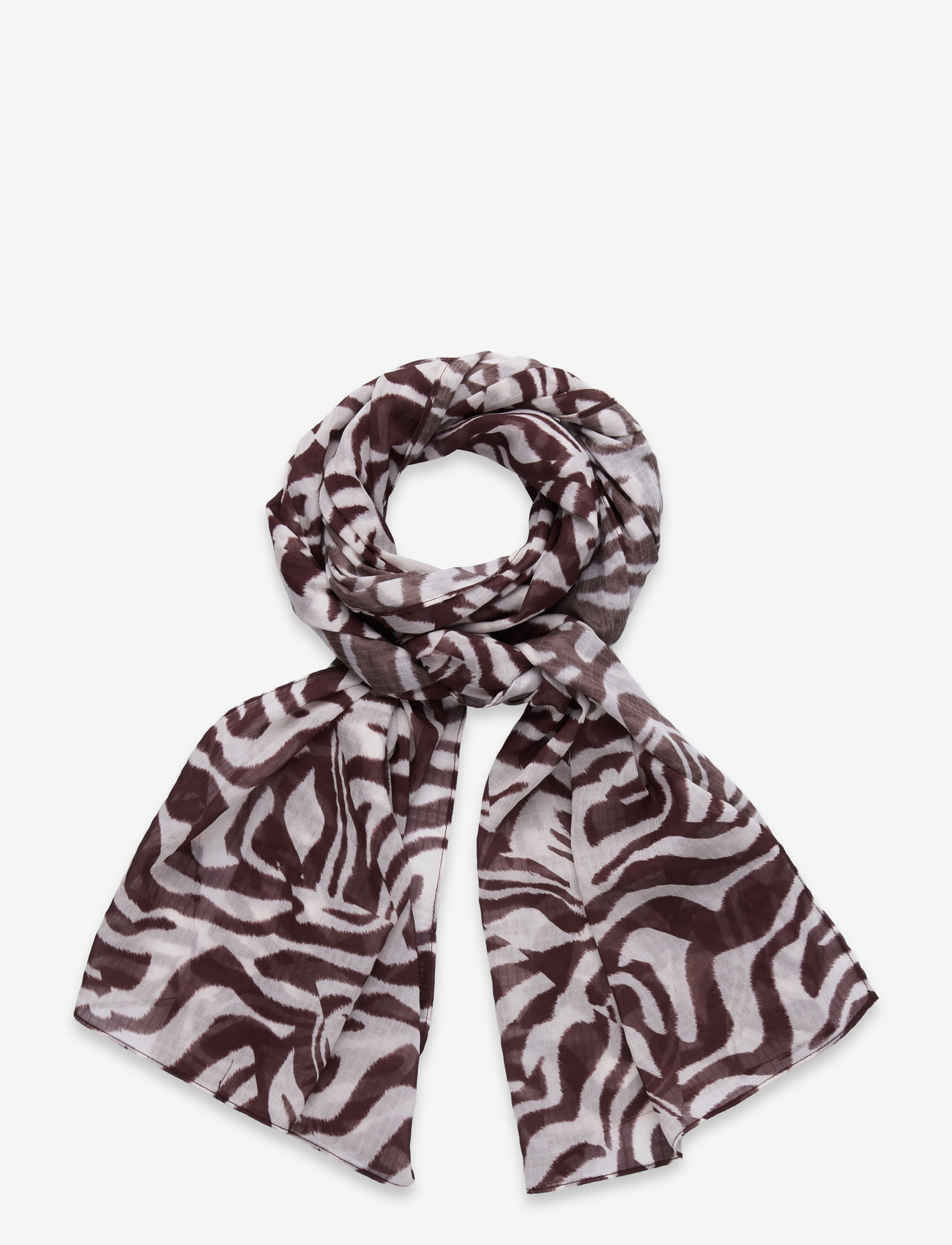 Dante6 - Dante6-Liara zebra printed scarf - tynde tørklæder - brown/cream - 0