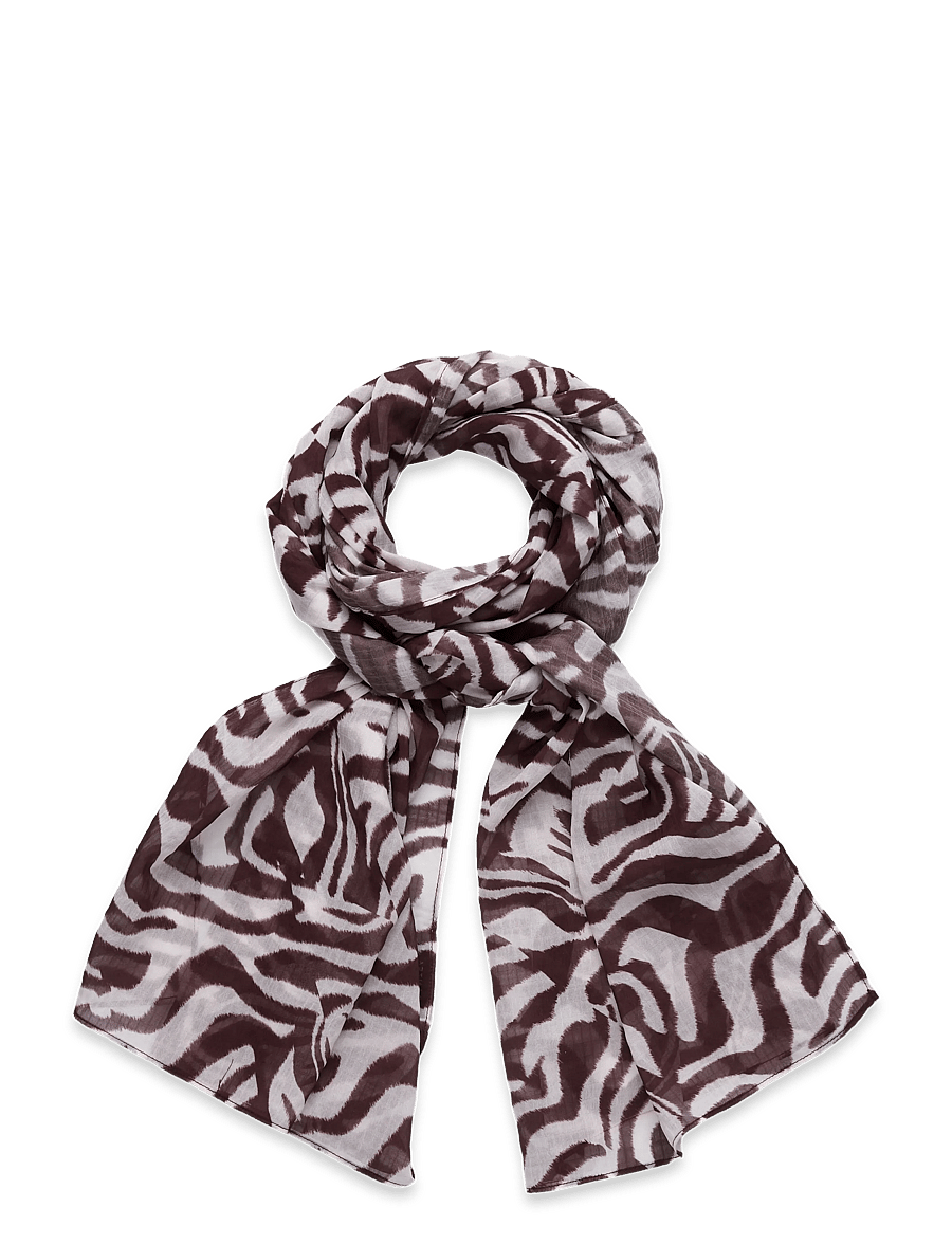 Dante6 - Dante6-Liara zebra printed scarf - alltags-style - brown/cream - 0