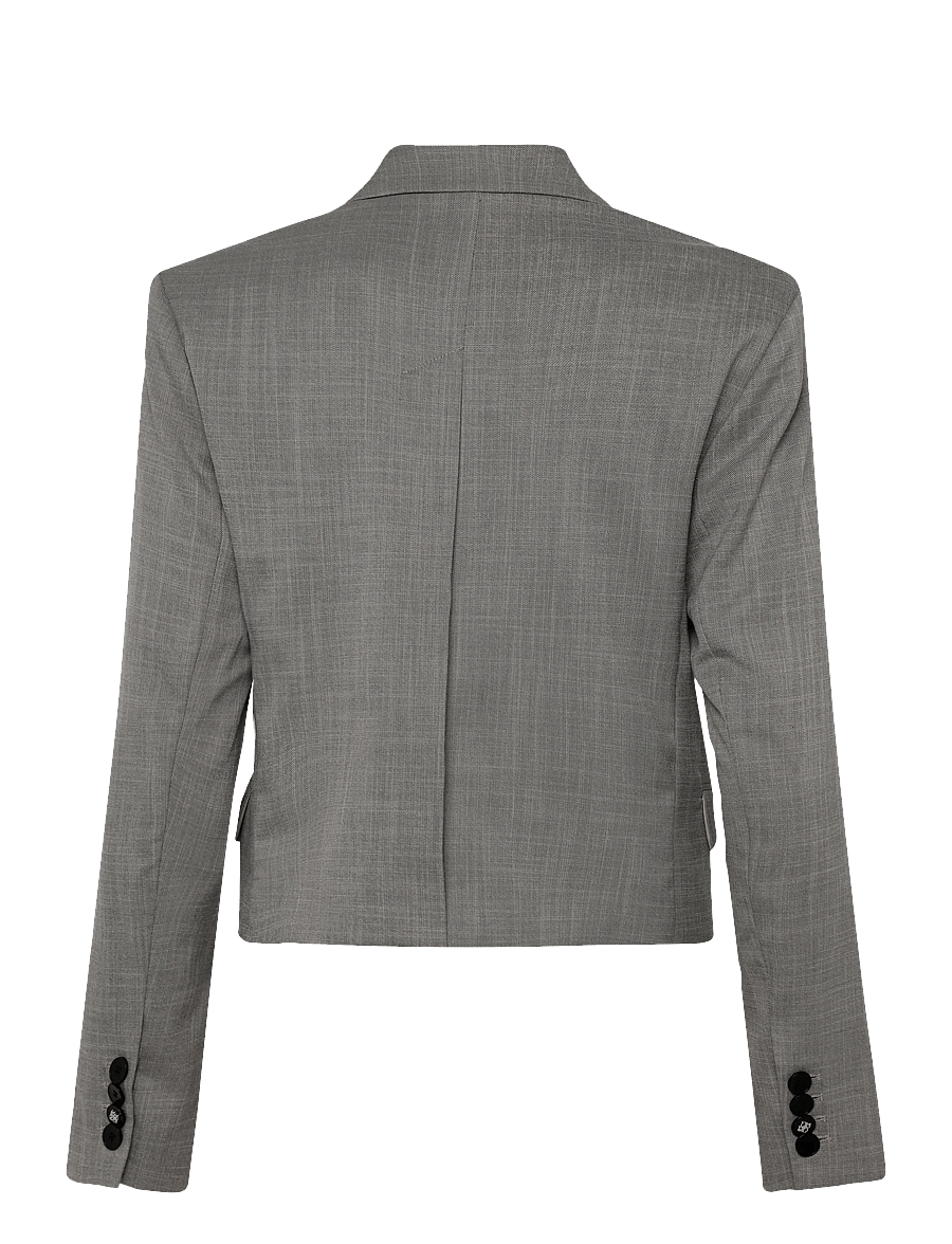 Dante6 - Dante6-Reyes relaxed fit cropped blazer - korta kavajer - melange - 2