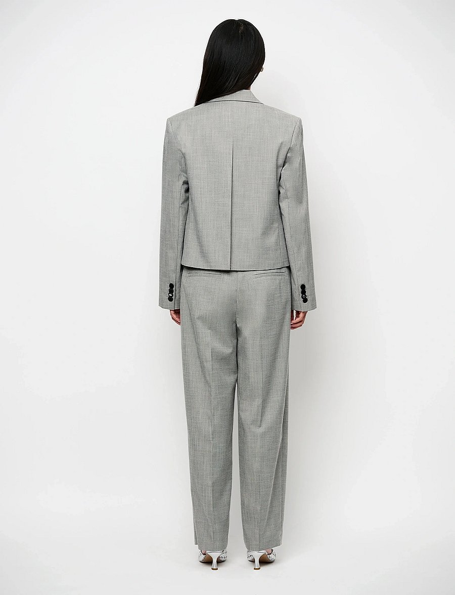 Dante6 - Dante6-Reyes relaxed fit cropped blazer - korta kavajer - melange - 4