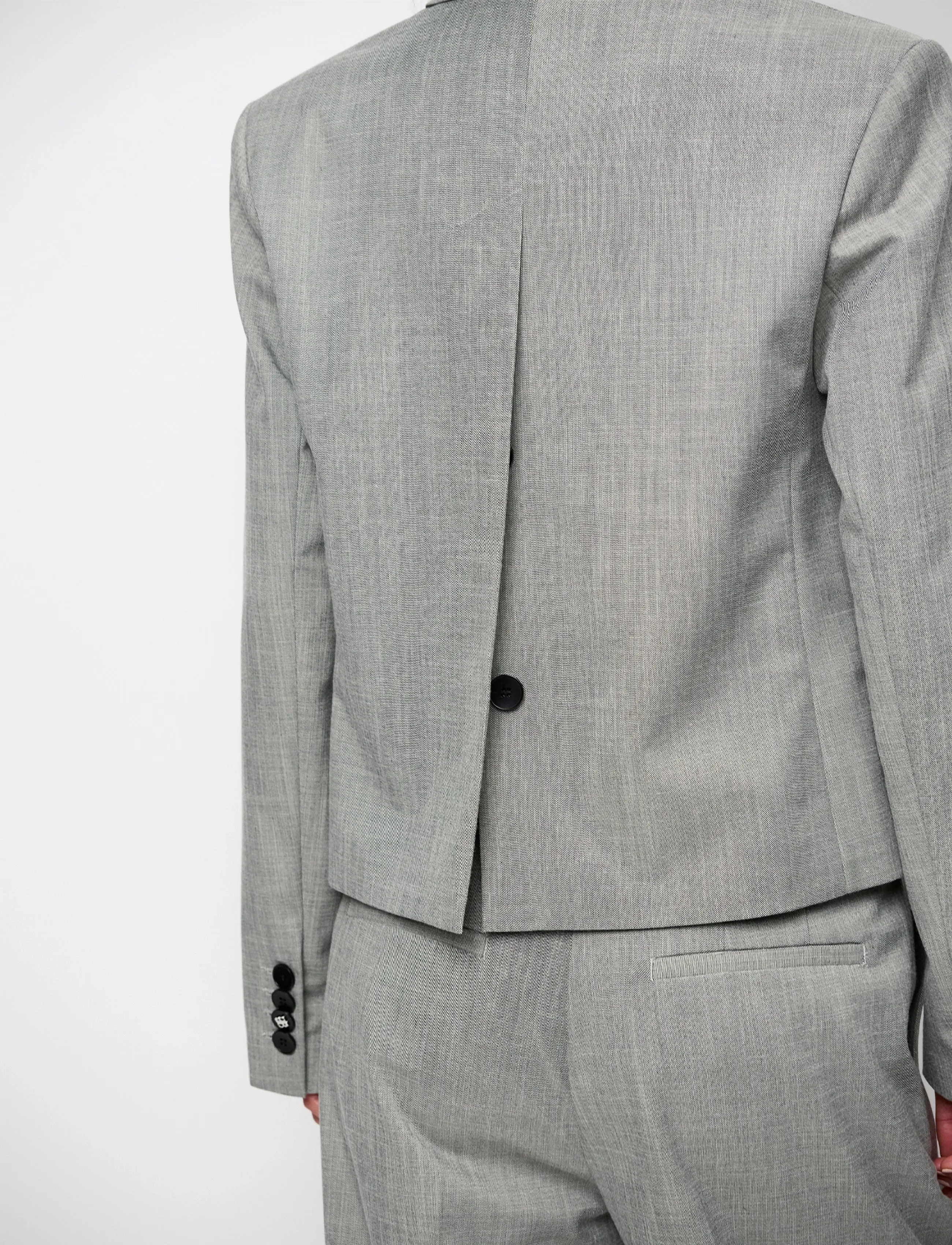 Dante6 - Dante6-Reyes relaxed fit cropped blazer - korta kavajer - melange - 5