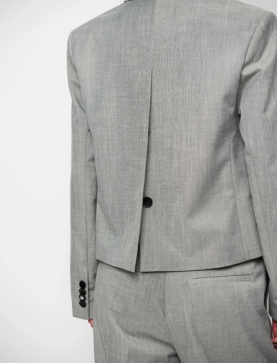 Dante6 - Dante6-Reyes relaxed fit cropped blazer - korta kavajer - melange - 5
