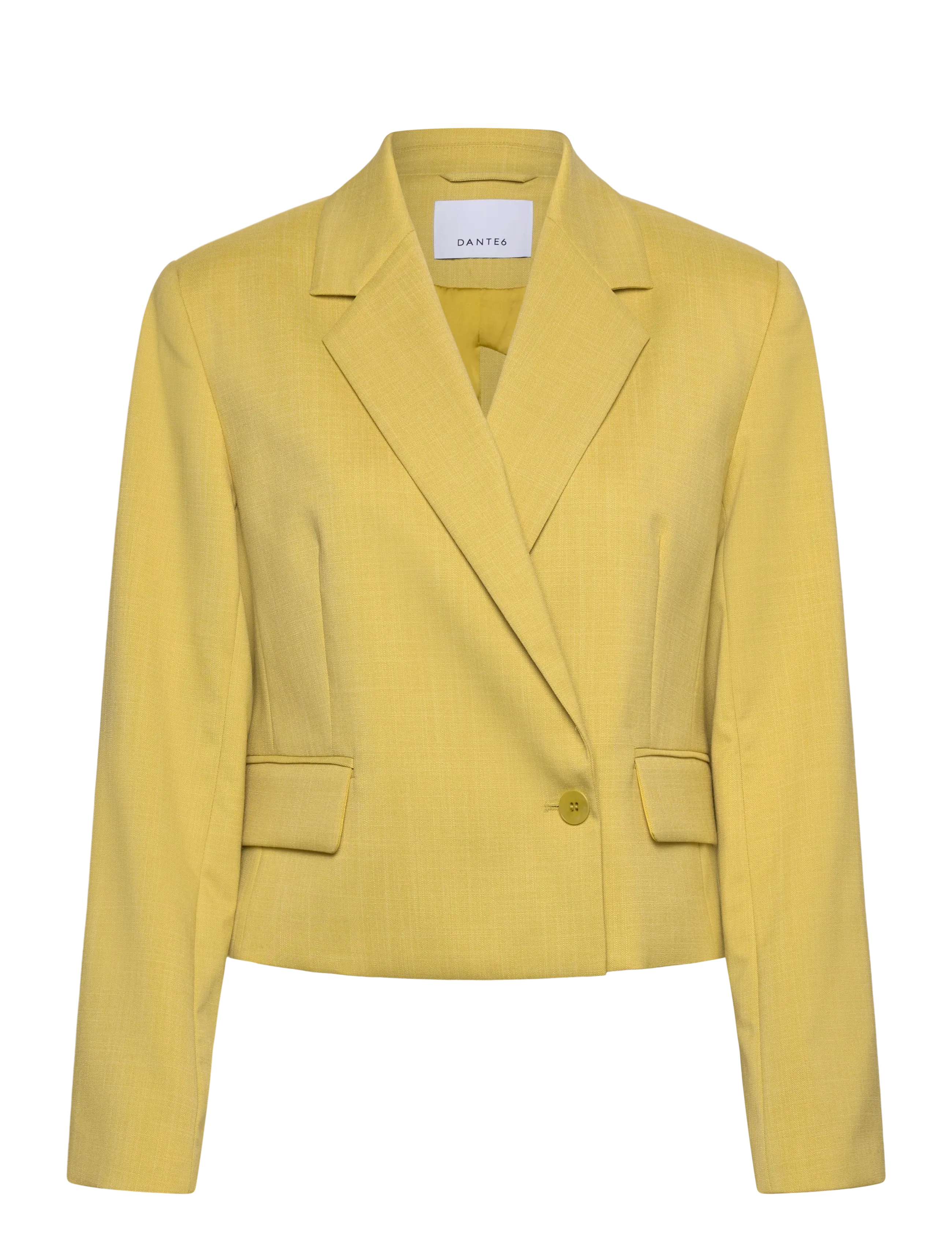 Dante6 Dante6-Reyes relaxed fit cropped blazer - Occasionwear - SOLAR LIME / yellow