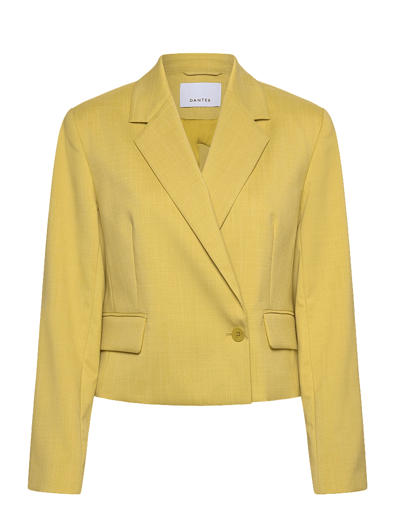 Dante6 - Dante6-Reyes relaxed fit cropped blazer - lyhyet bleiserit - solar lime - 1