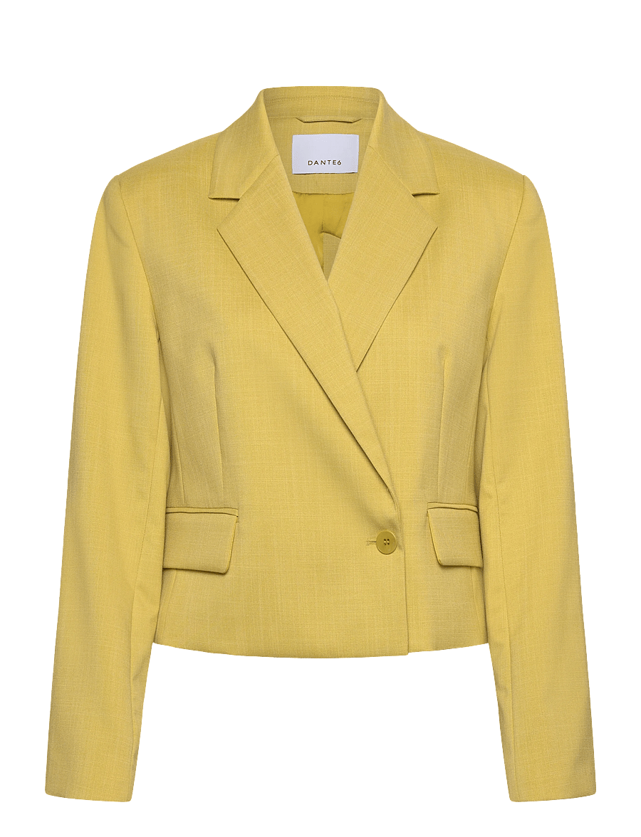 Dante6 - Dante6-Reyes relaxed fit cropped blazer - korte blazere - solar lime - 1