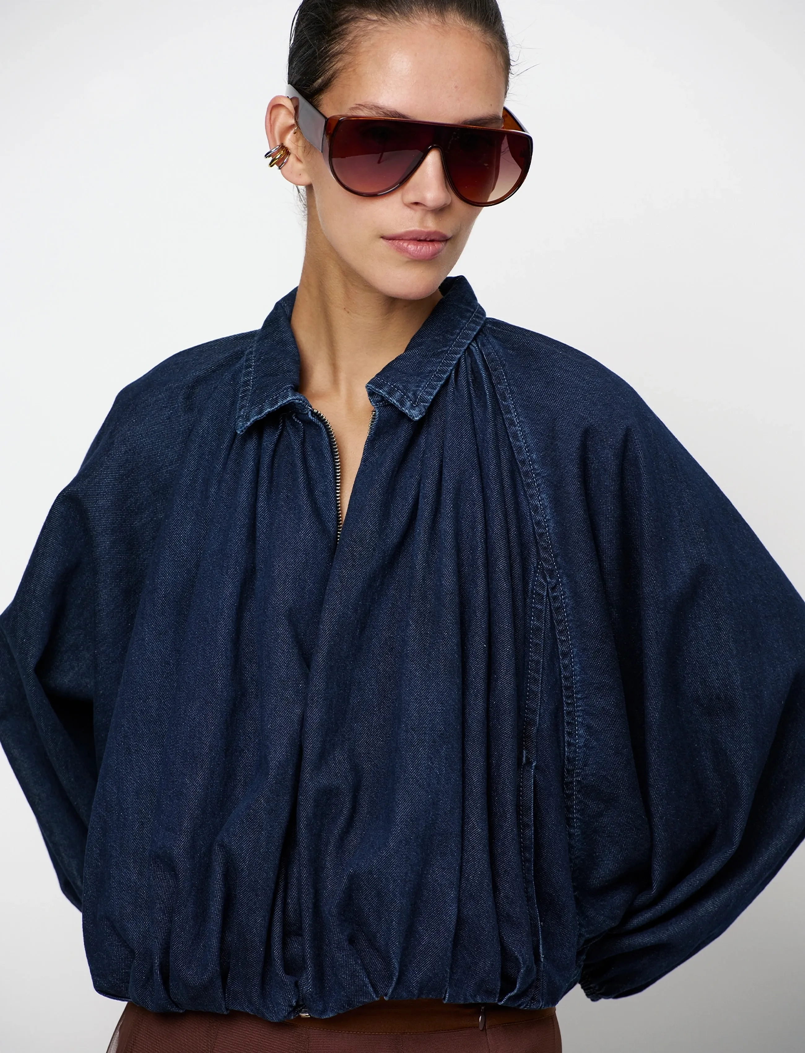 Dante6 - Dante6-Cassi balloony denim jacket - vårjackor - dark indigo - 3