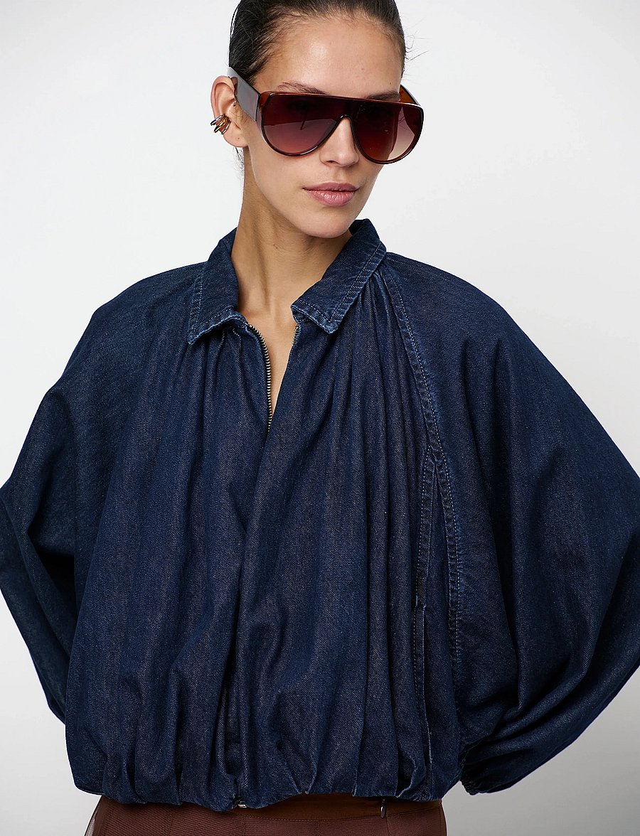 Dante6 - Dante6-Cassi balloony denim jacket - vårjackor - dark indigo - 3