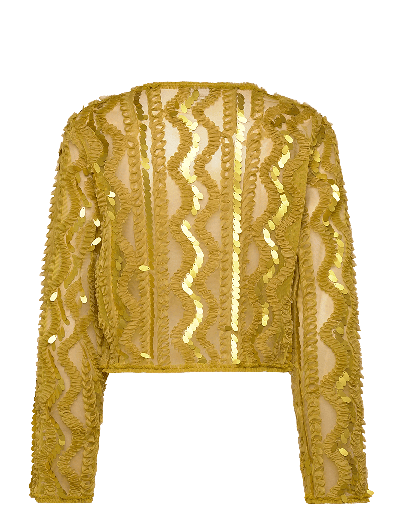 Dante6 - Dante6-Marceline sequins jacket - vårjakker - solar lime - 2